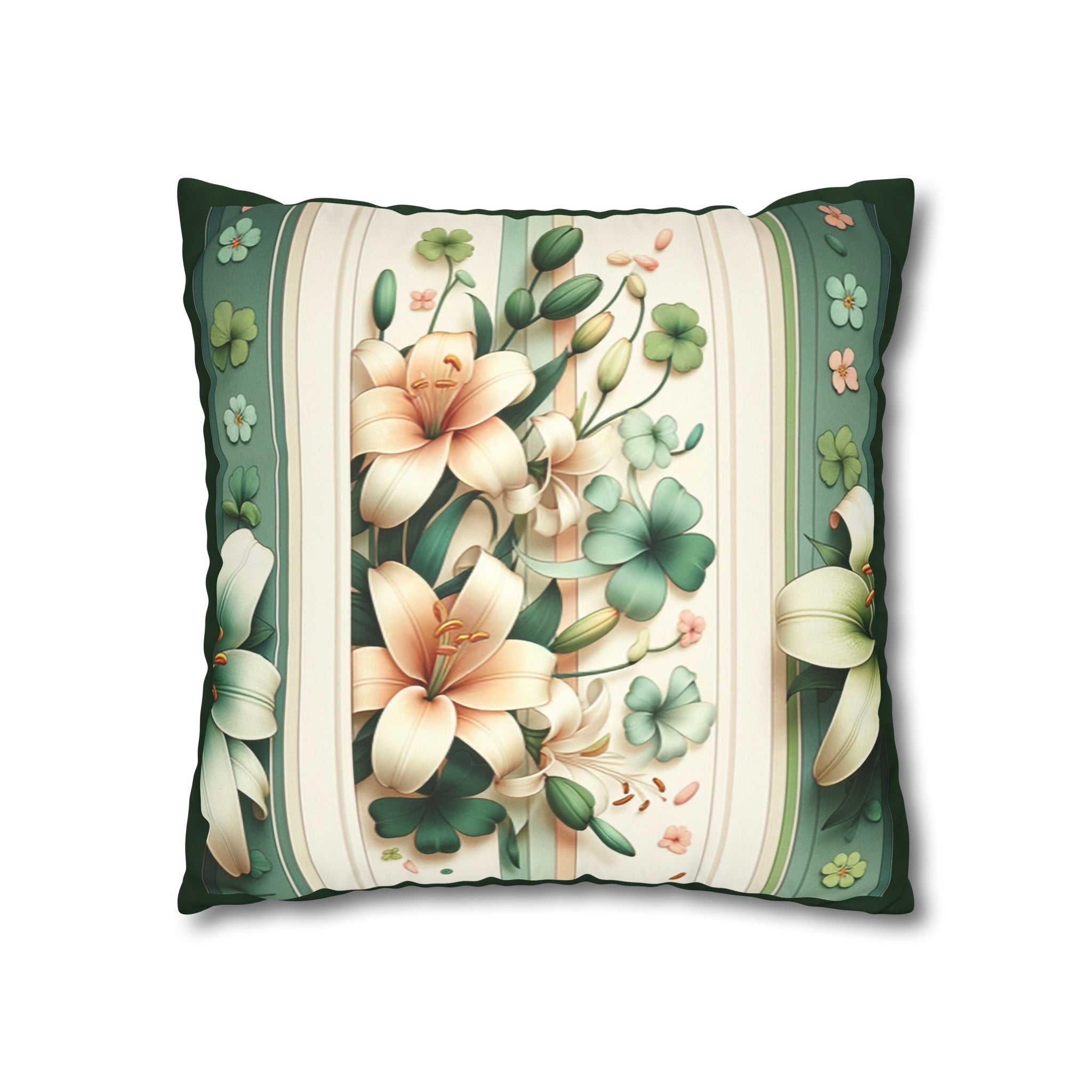 Lilies (2) - Suede Square Pillowcase