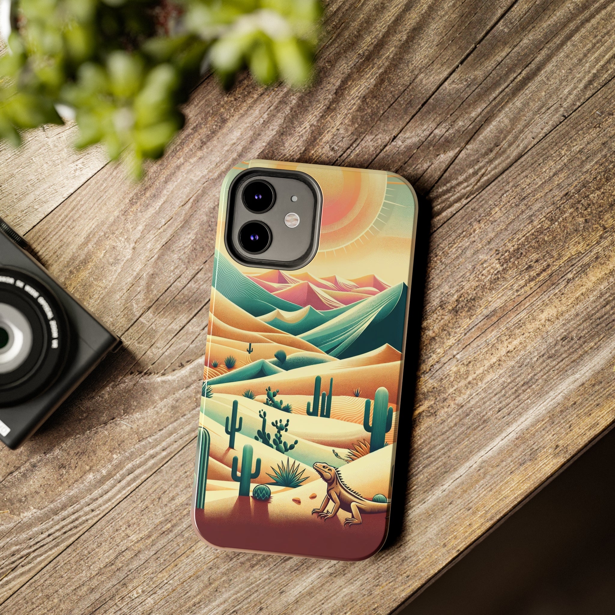 Iguana in the desert - Tough Phone Case