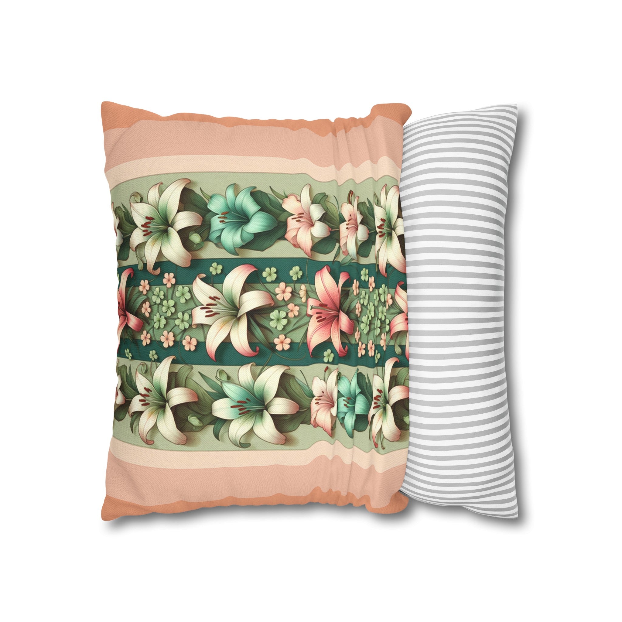 Lilies 3 - Polyester Square Pillowcase