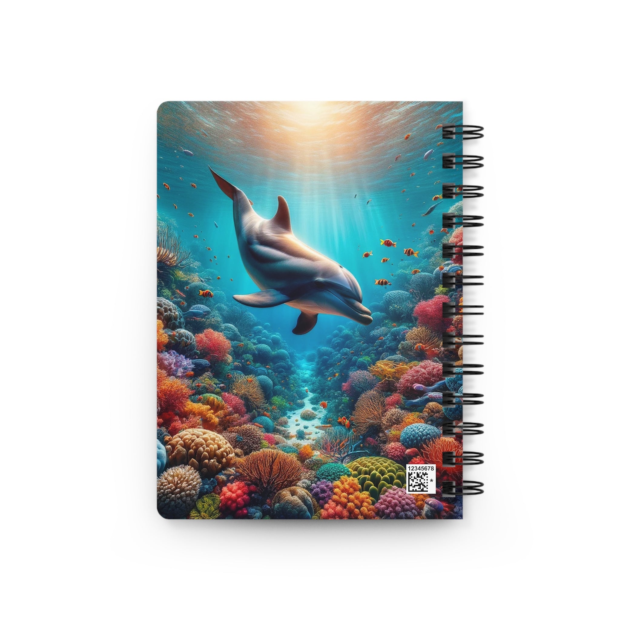 Curious Dolphin - Spiral Notebook