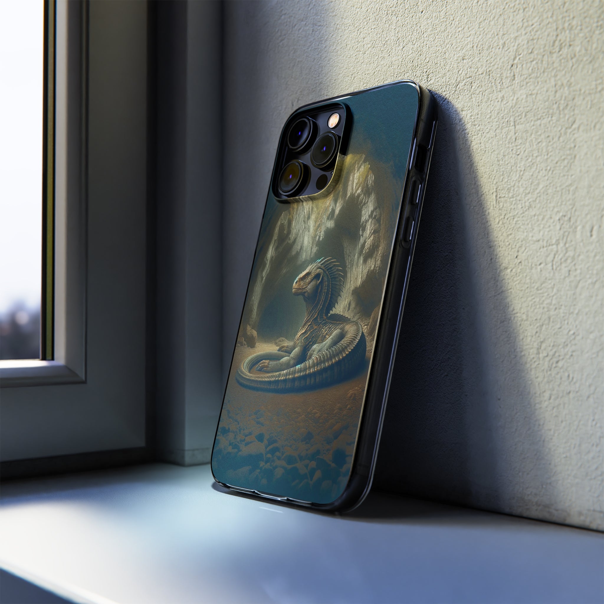 Basilisk in a cave - Soft Phone Case