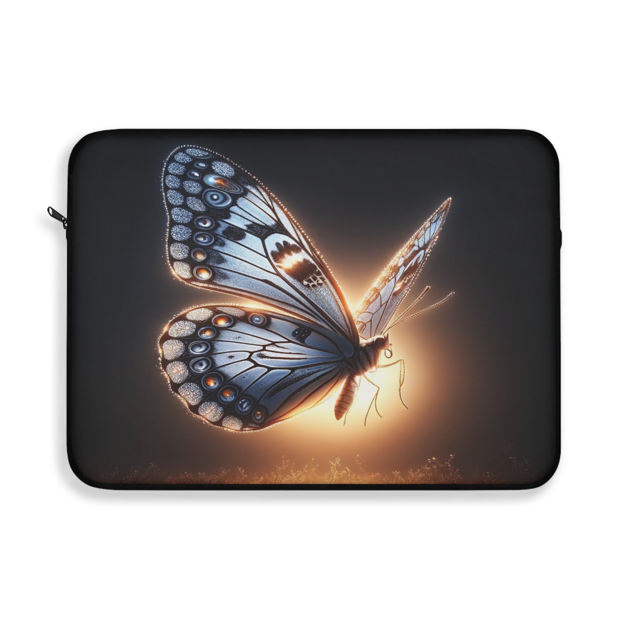 A grey-silver coloured butterfly - Laptop Sleeve