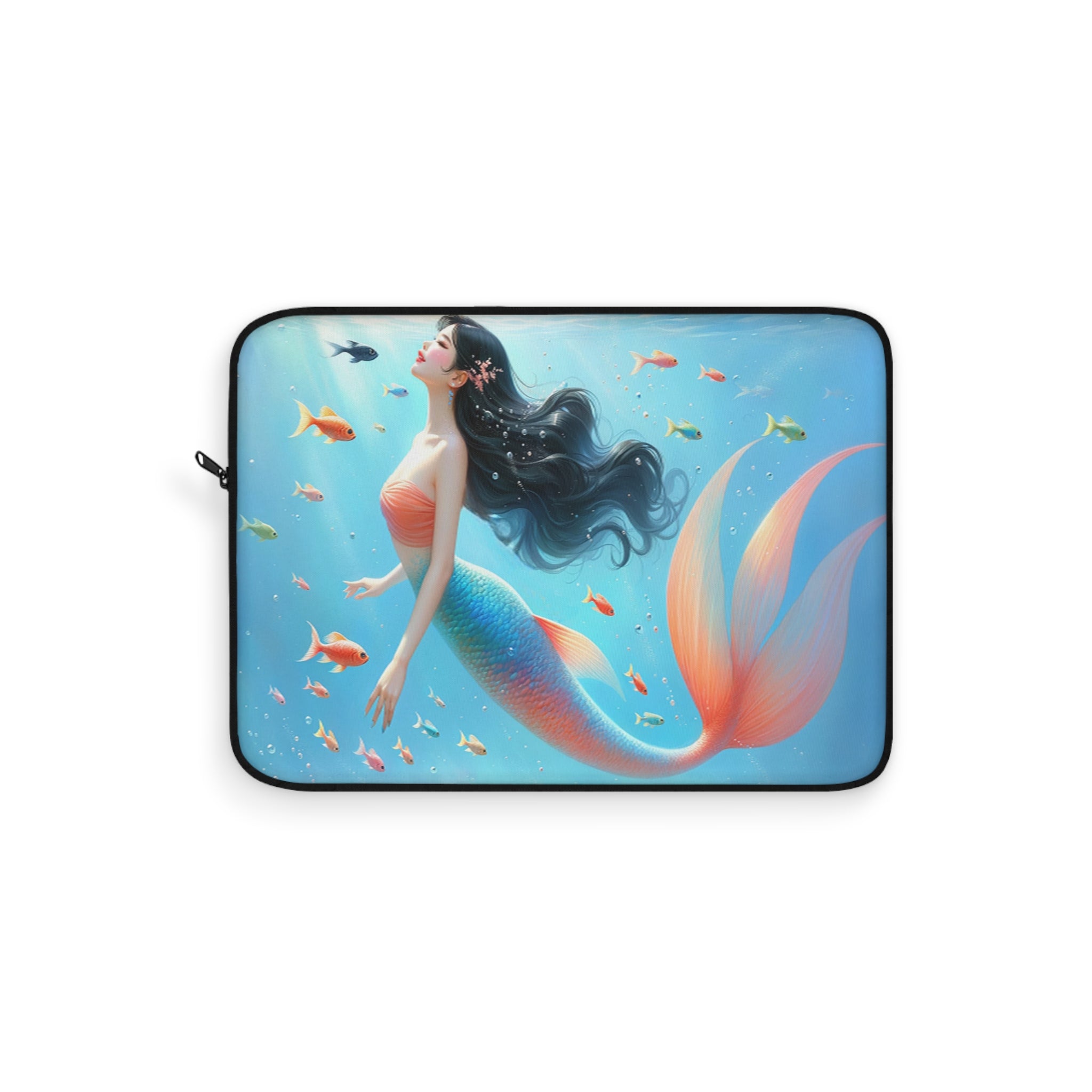 Mermaid with black hair - Laptop Sleeve