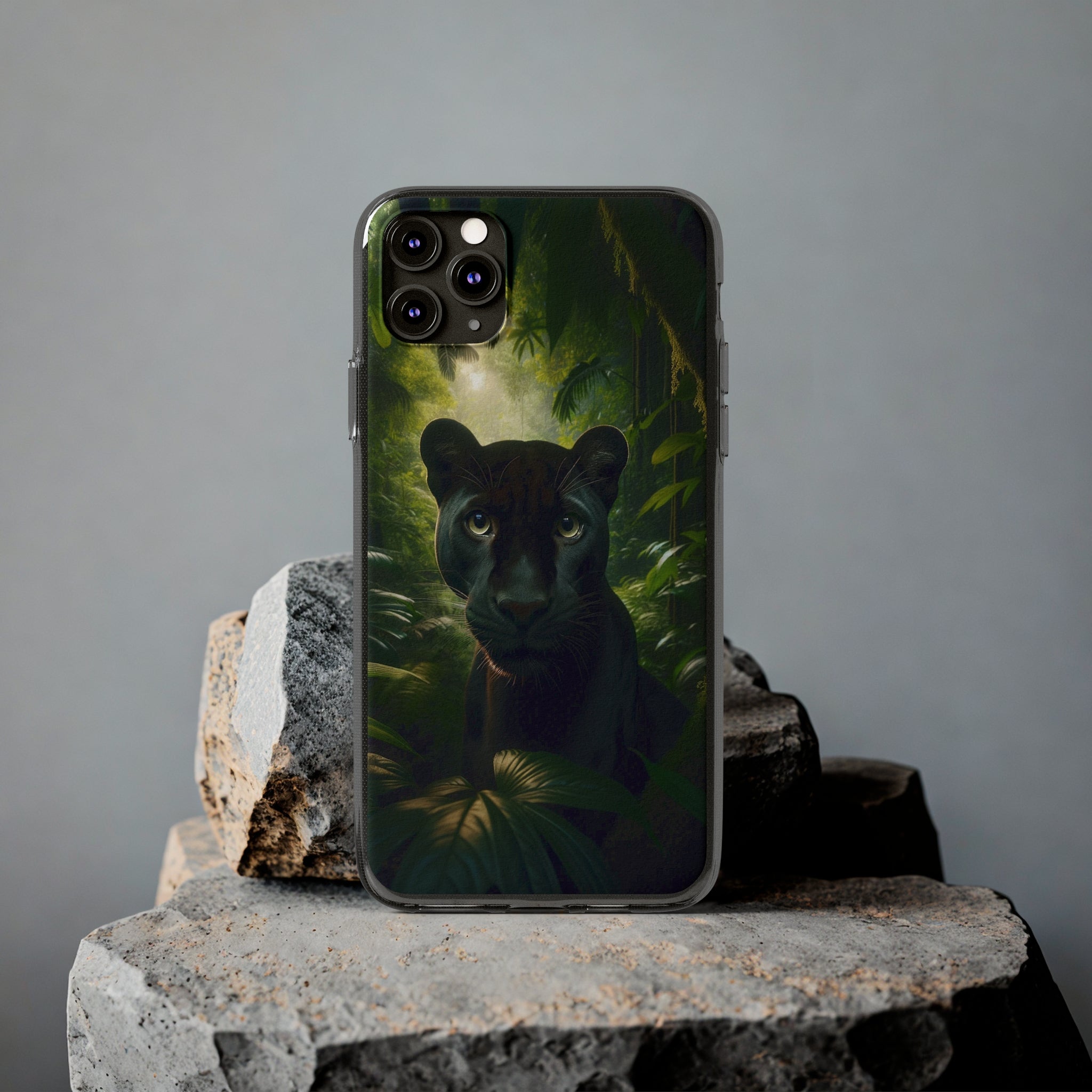 Curious Panther - Soft Phone Case