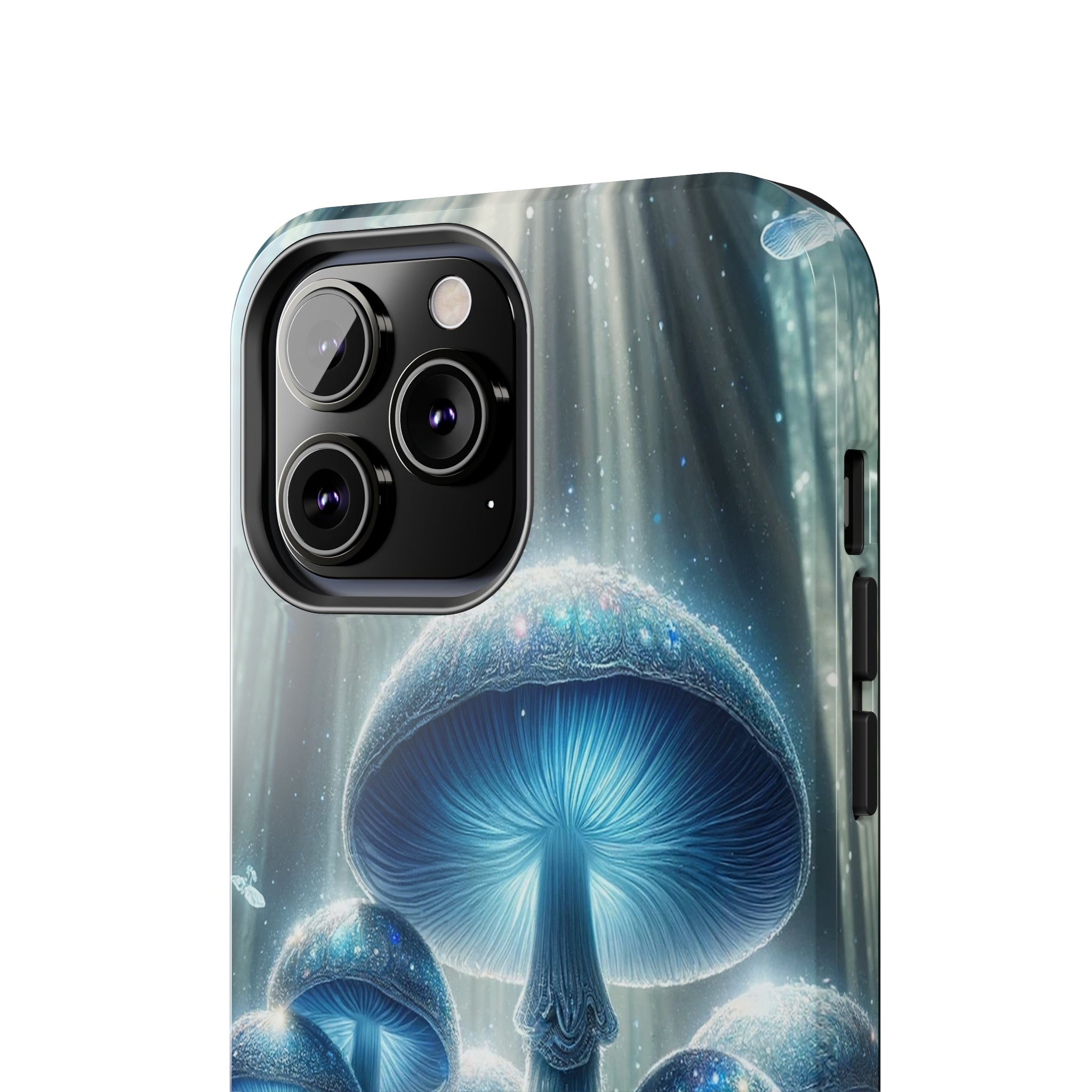 Light blue mushrooms - Tough Phone Case