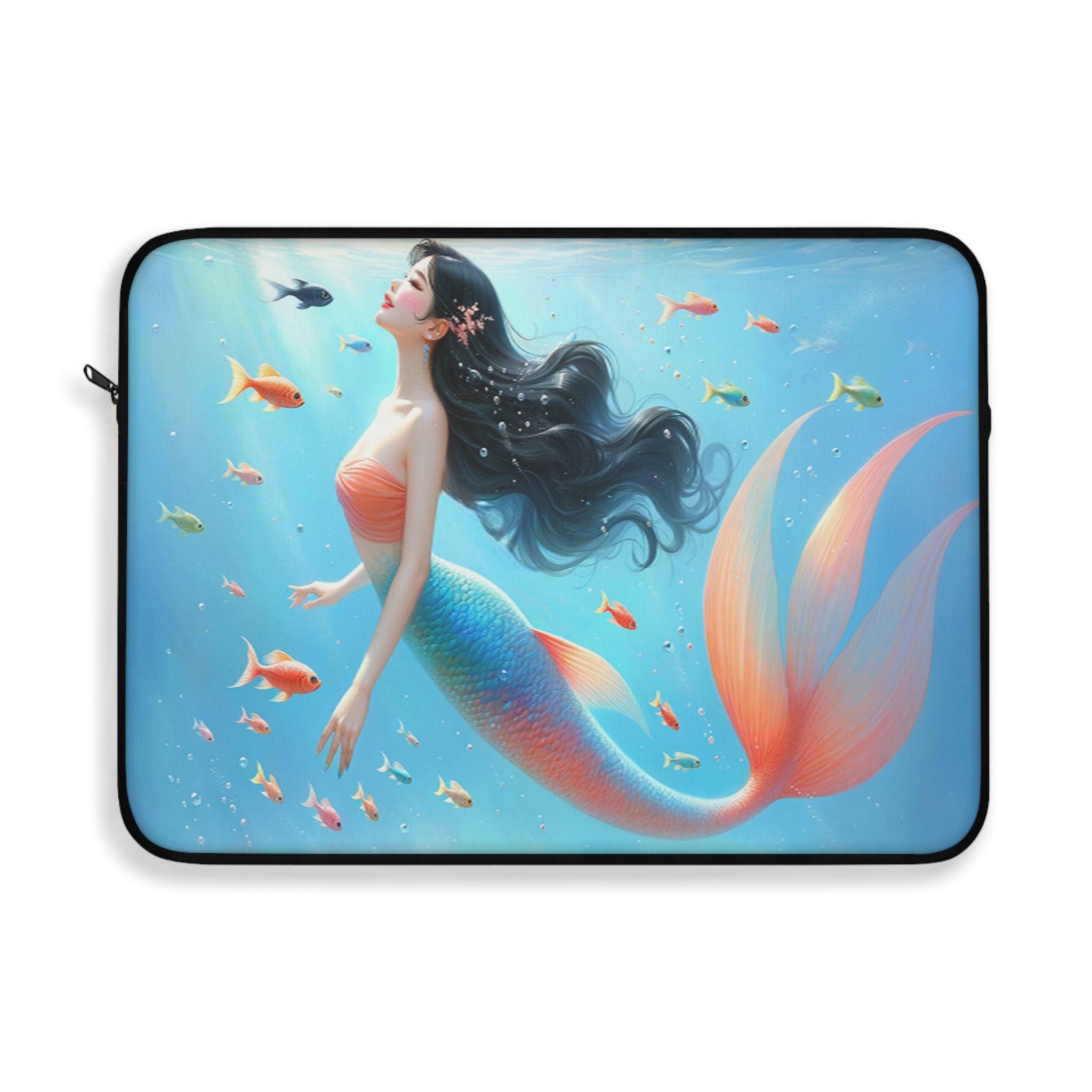 Mermaid with black hair - Laptop Sleeve