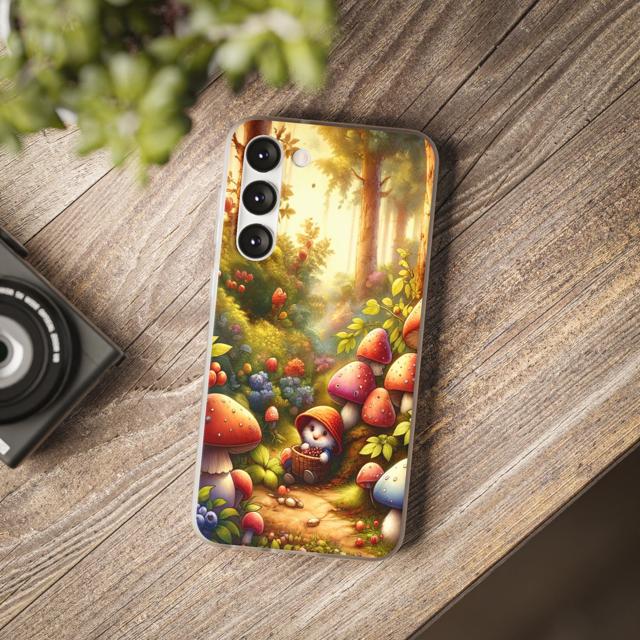 Gnome and mushrooms - Flexi Case (Samsung only)