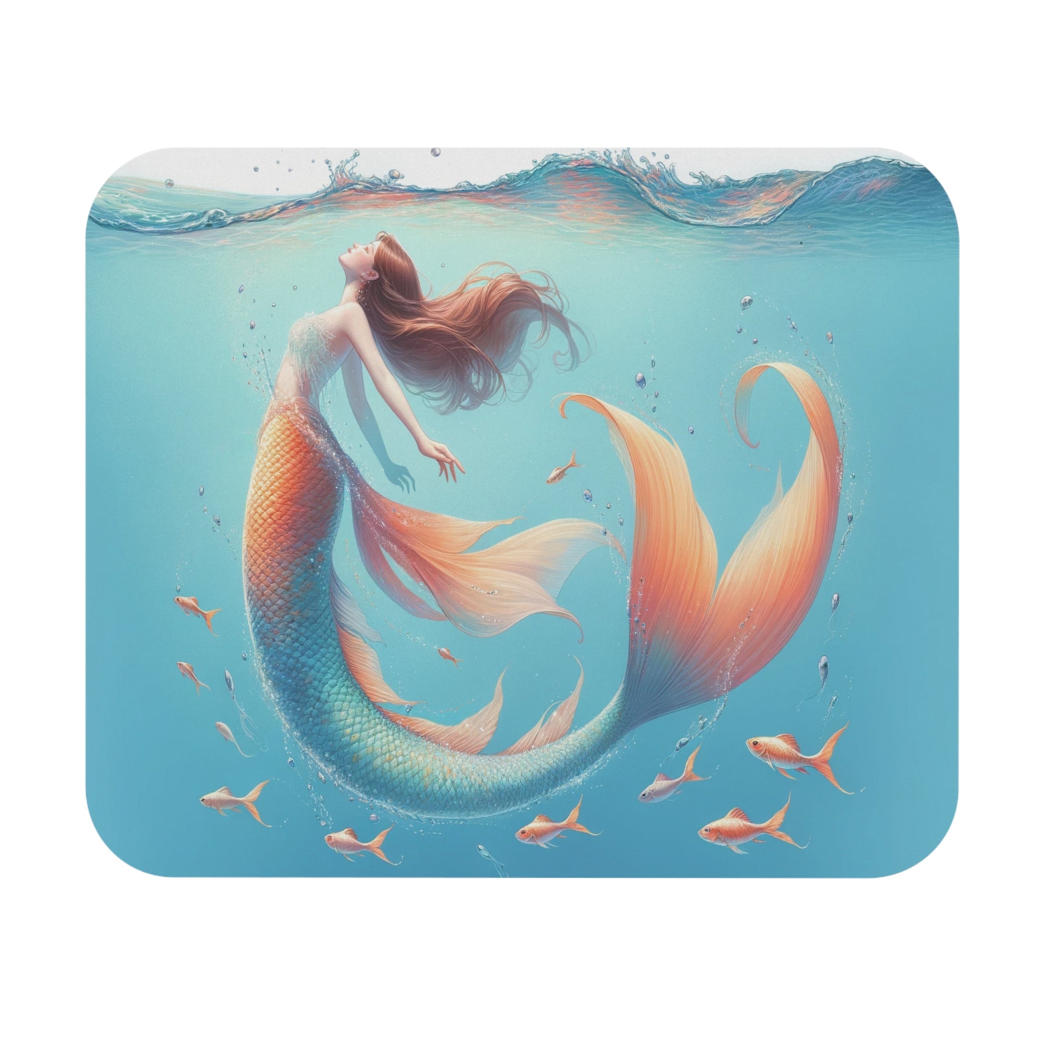 Mermaid with brown hair - Mouse Pad (Rectangle)