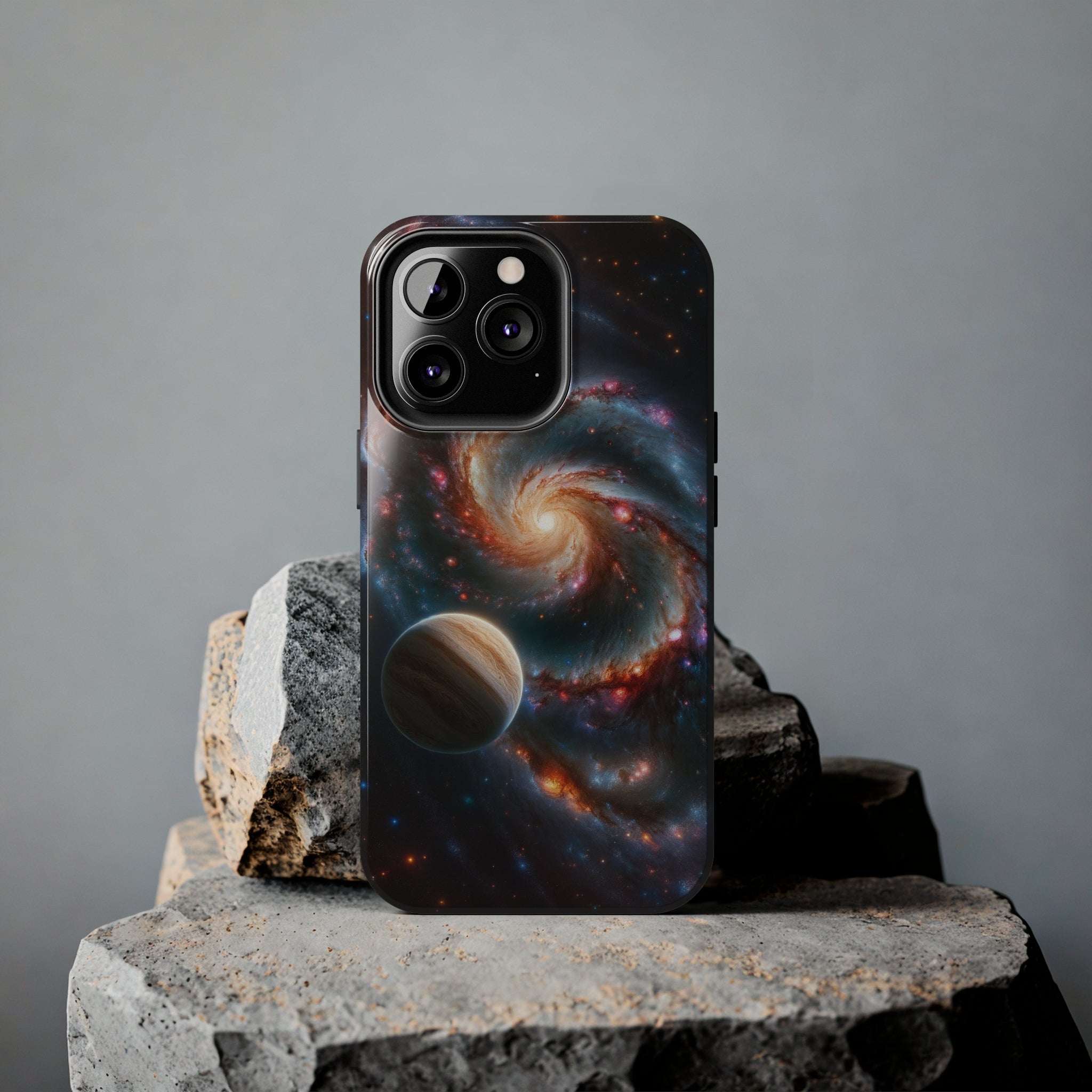 Yellow planet and wormhole - Tough Phone Case