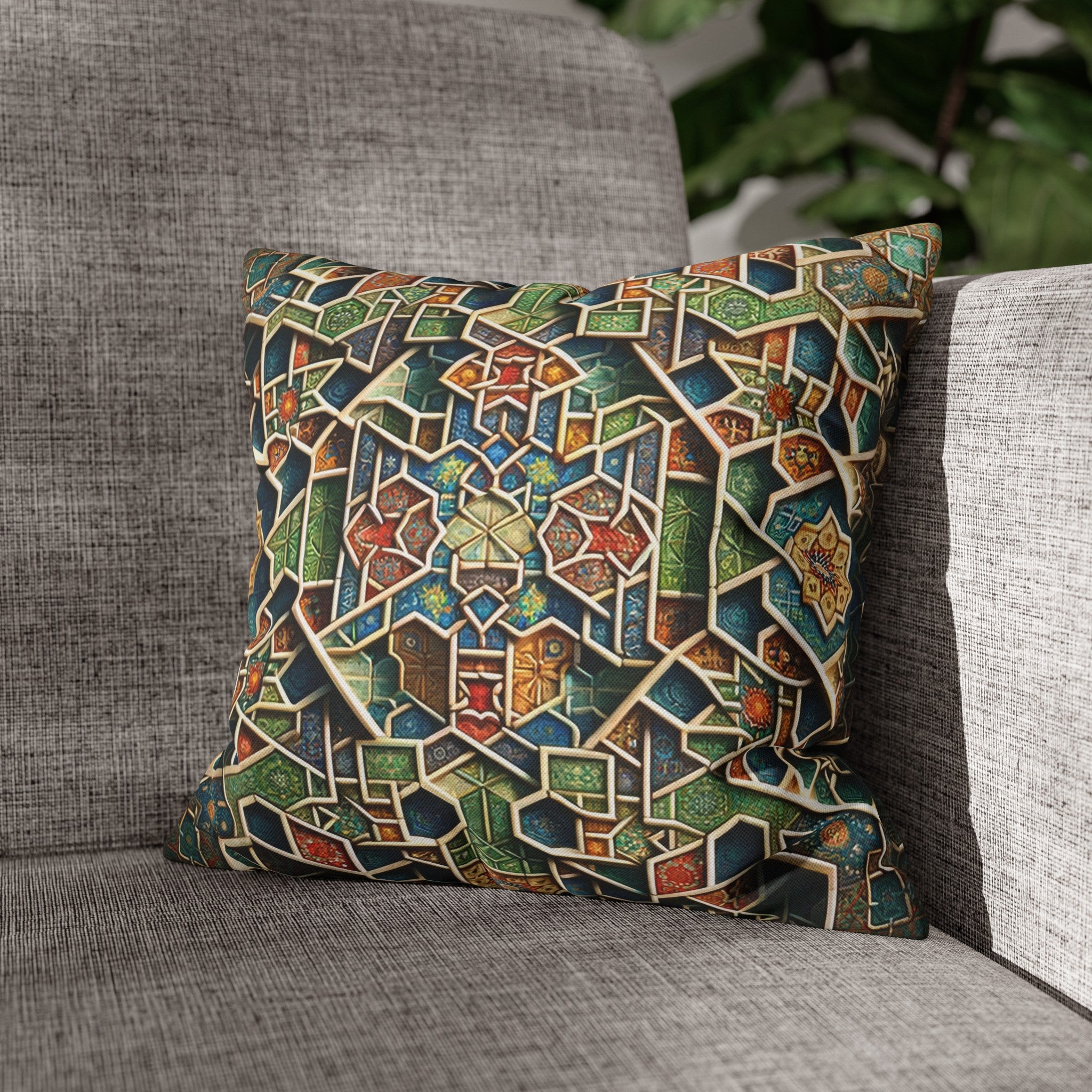 Persian Art 2 - Polyester Square Pillowcase