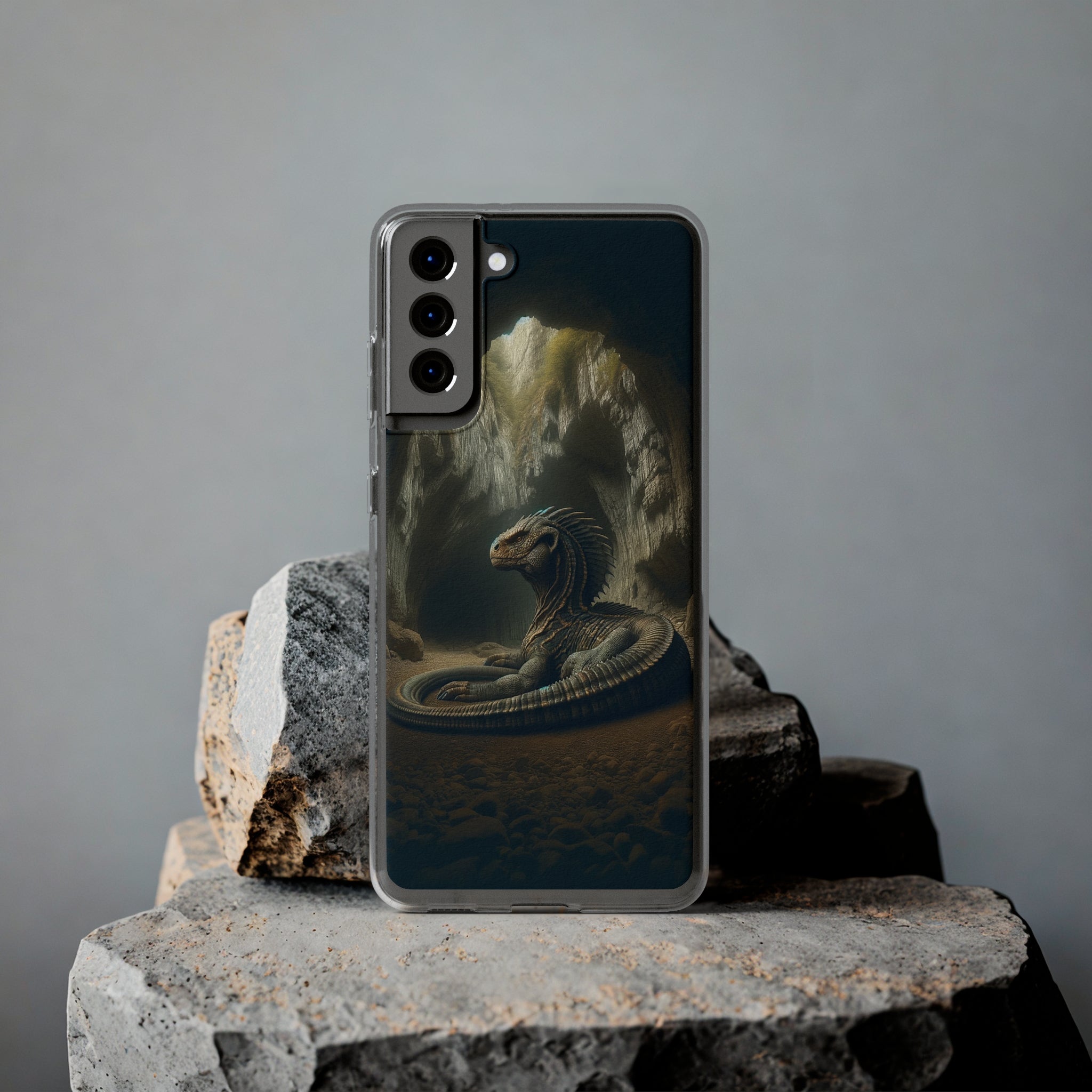 Basilisk in a cave - Soft Phone Case