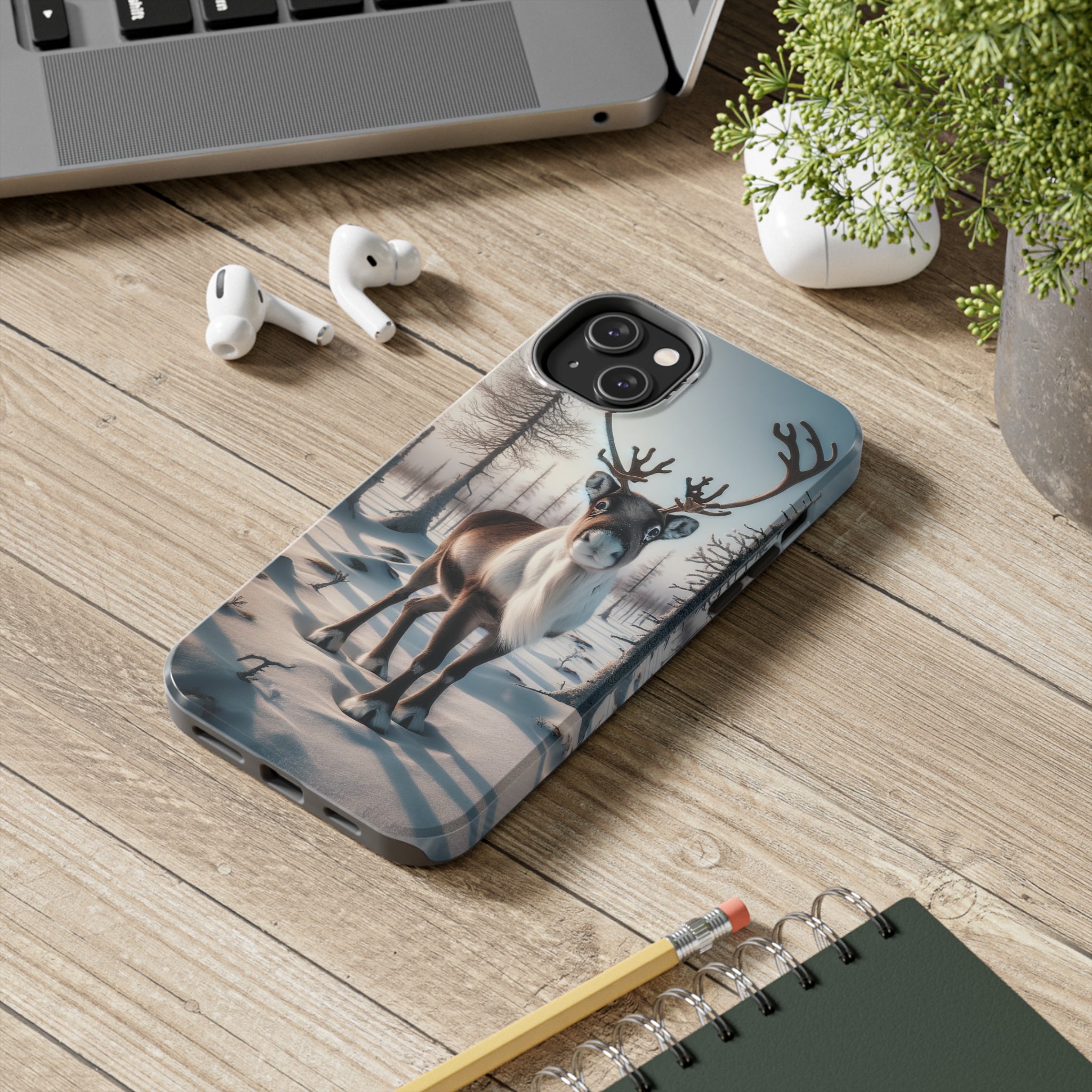 Curious reindeer - Tough Phone Case