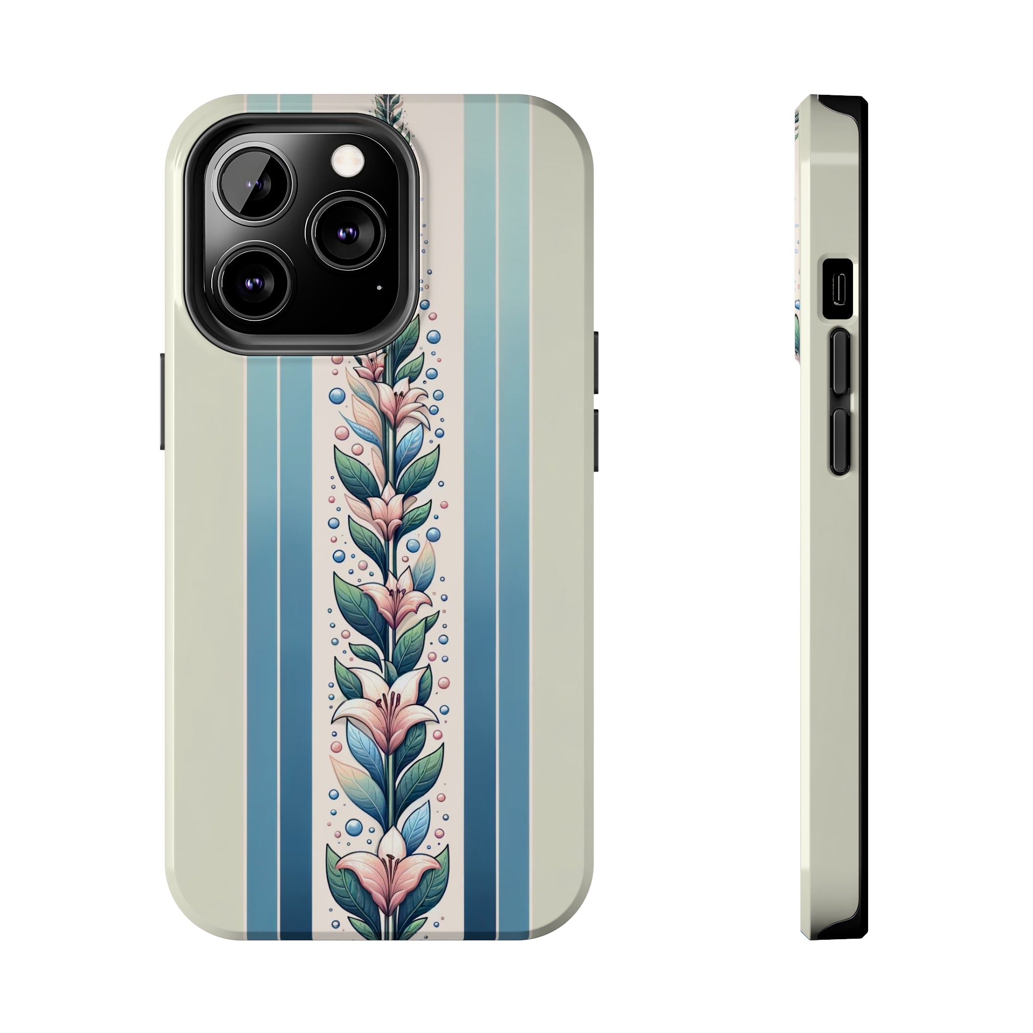 Lilies and leaves - Tough Phone Case