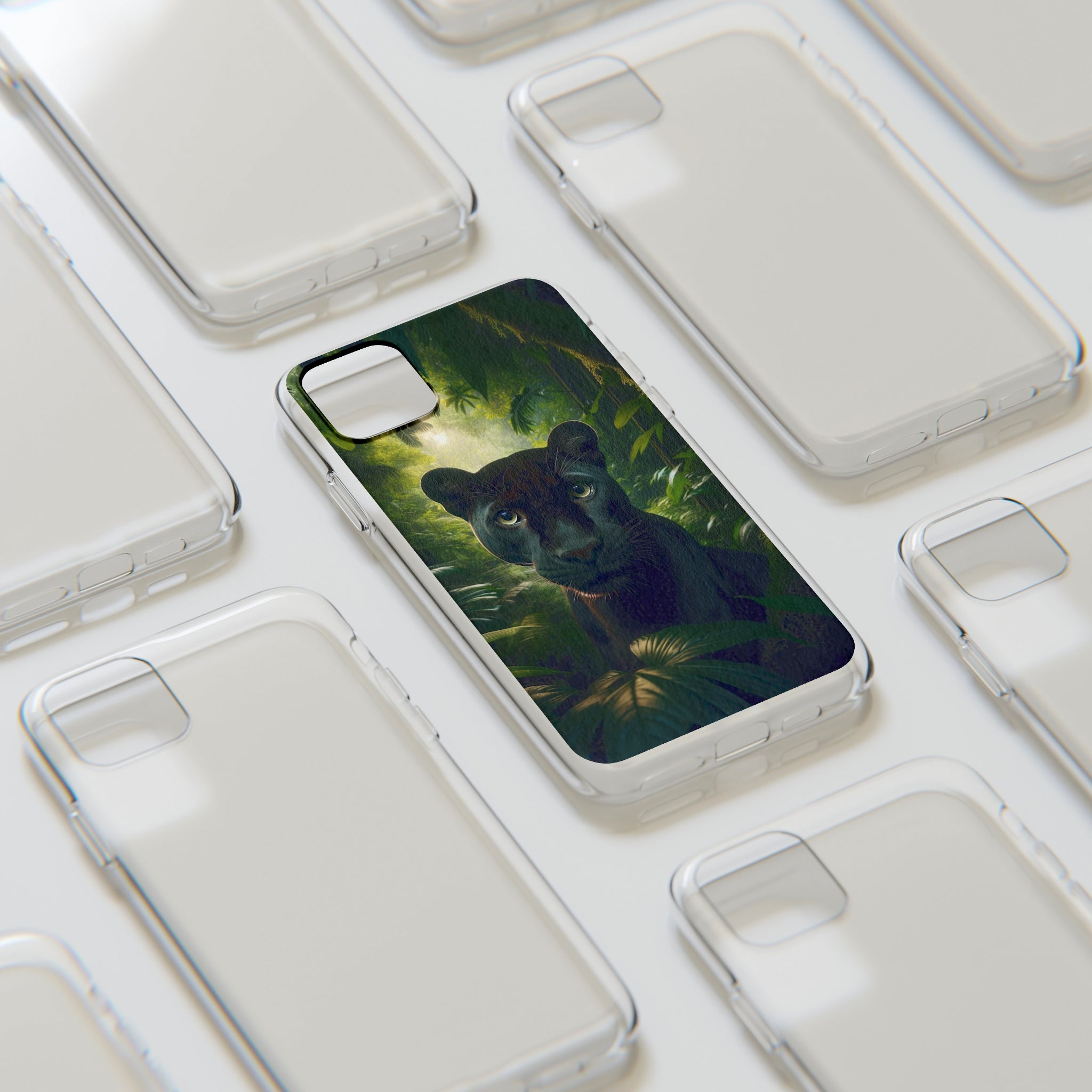 Curious Panther - Soft Phone Case