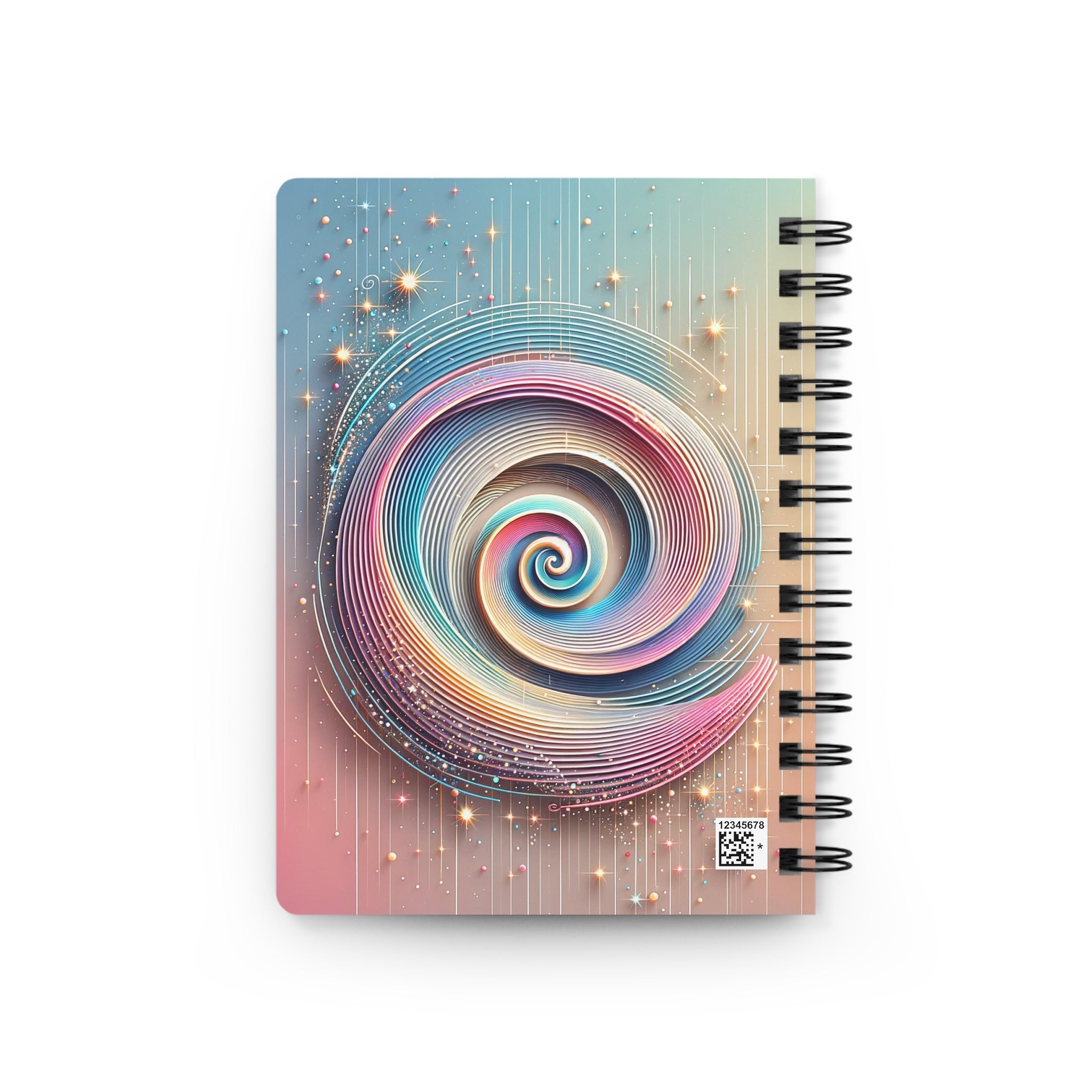 Pink spiral/circle - Spiral Notebook