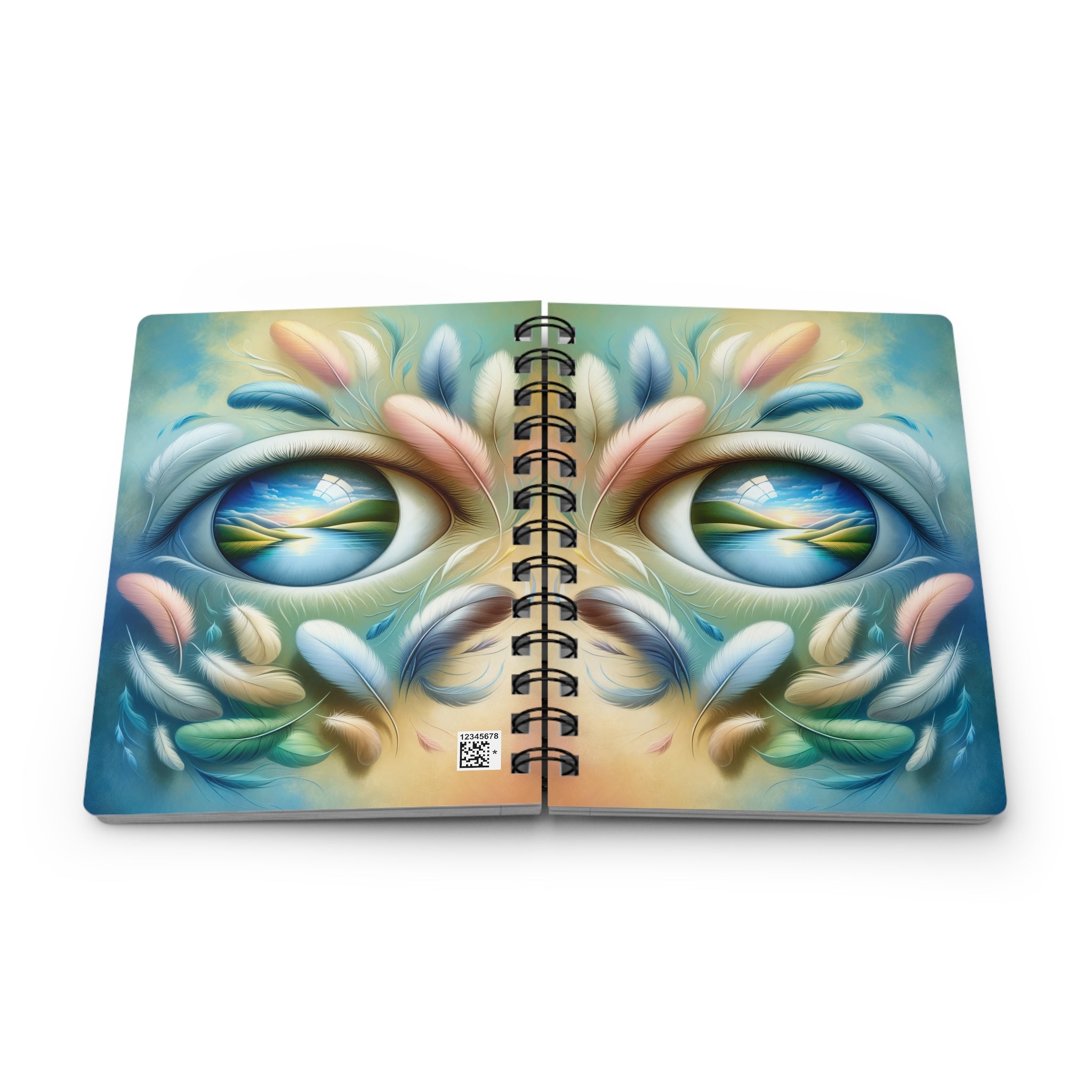 Feathers around the eye - Spiral Notebook