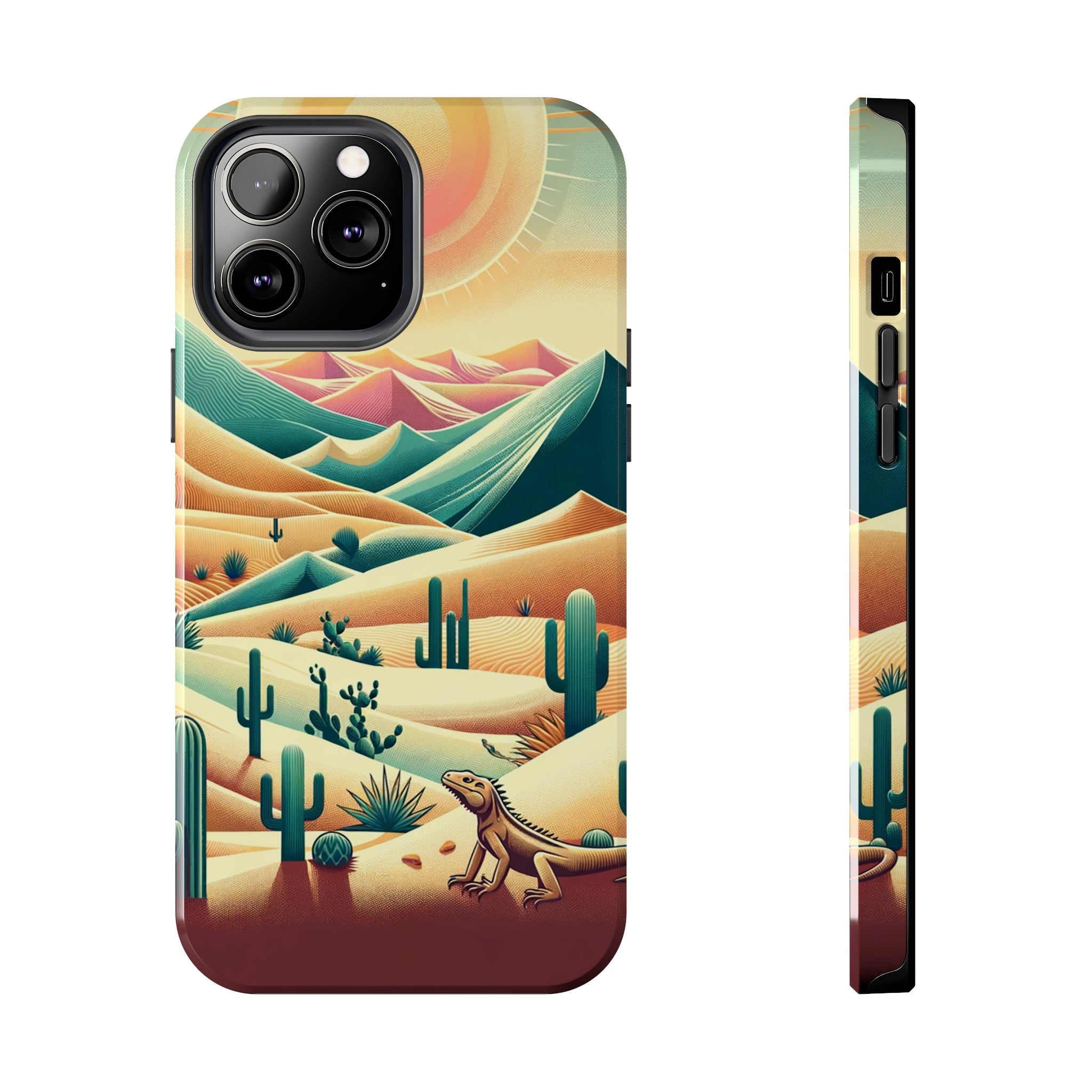 Iguana in the desert - Tough Phone Case