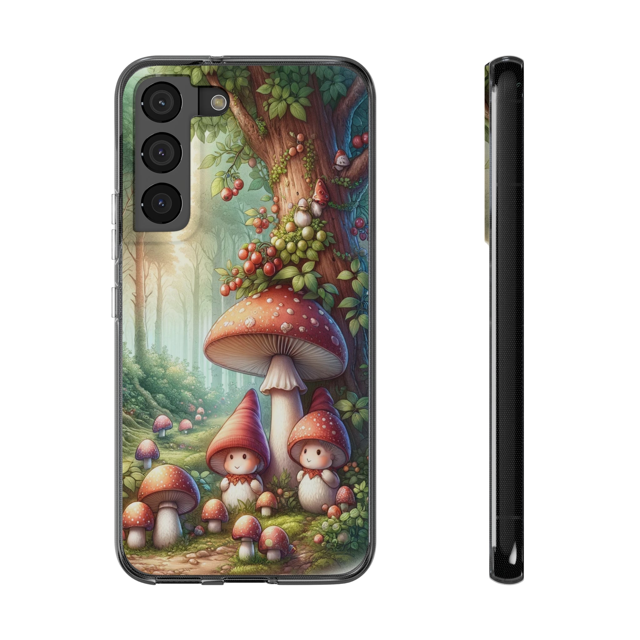 Gnomes and mushrooms - Soft Phone Case