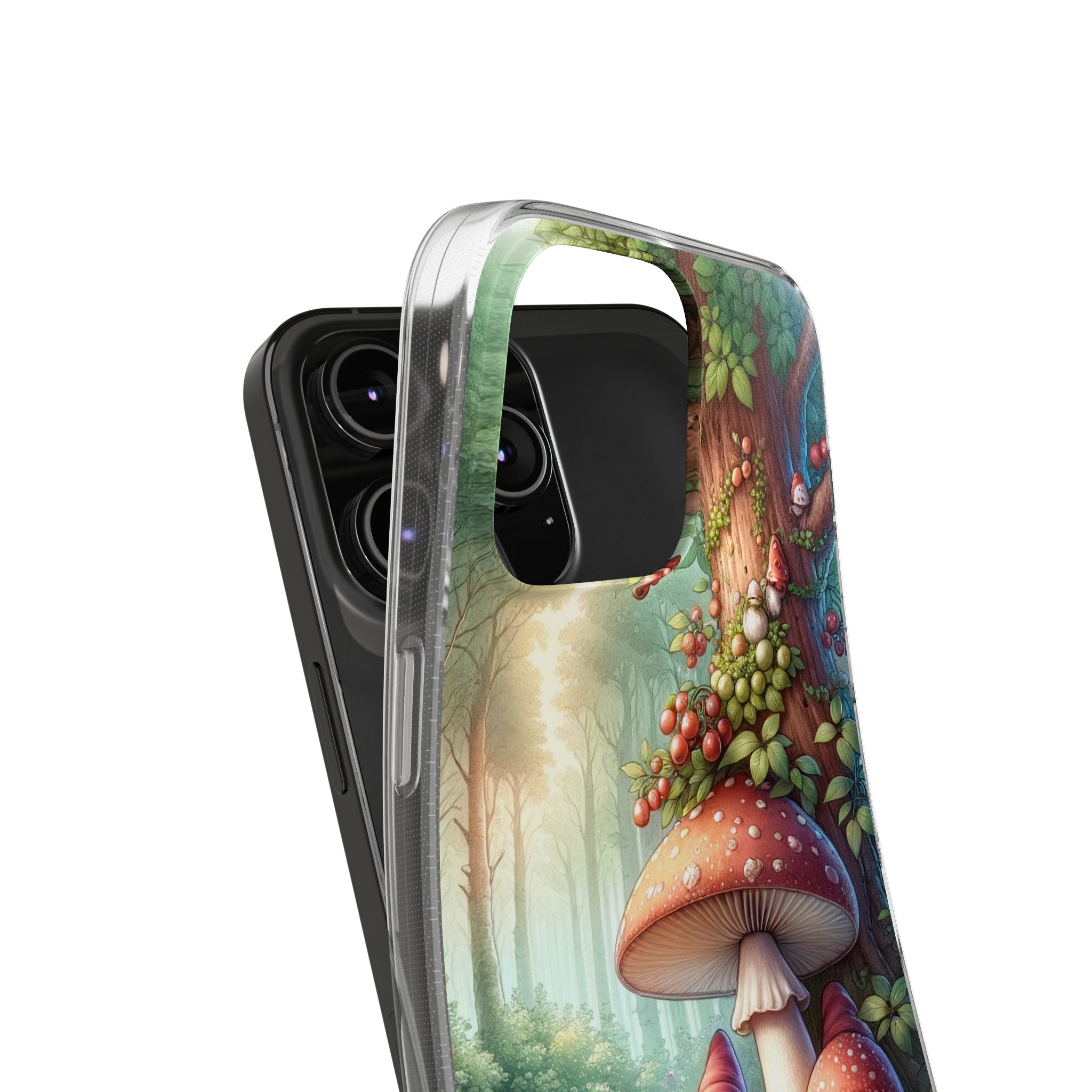 Gnomes and mushrooms - Soft Phone Case