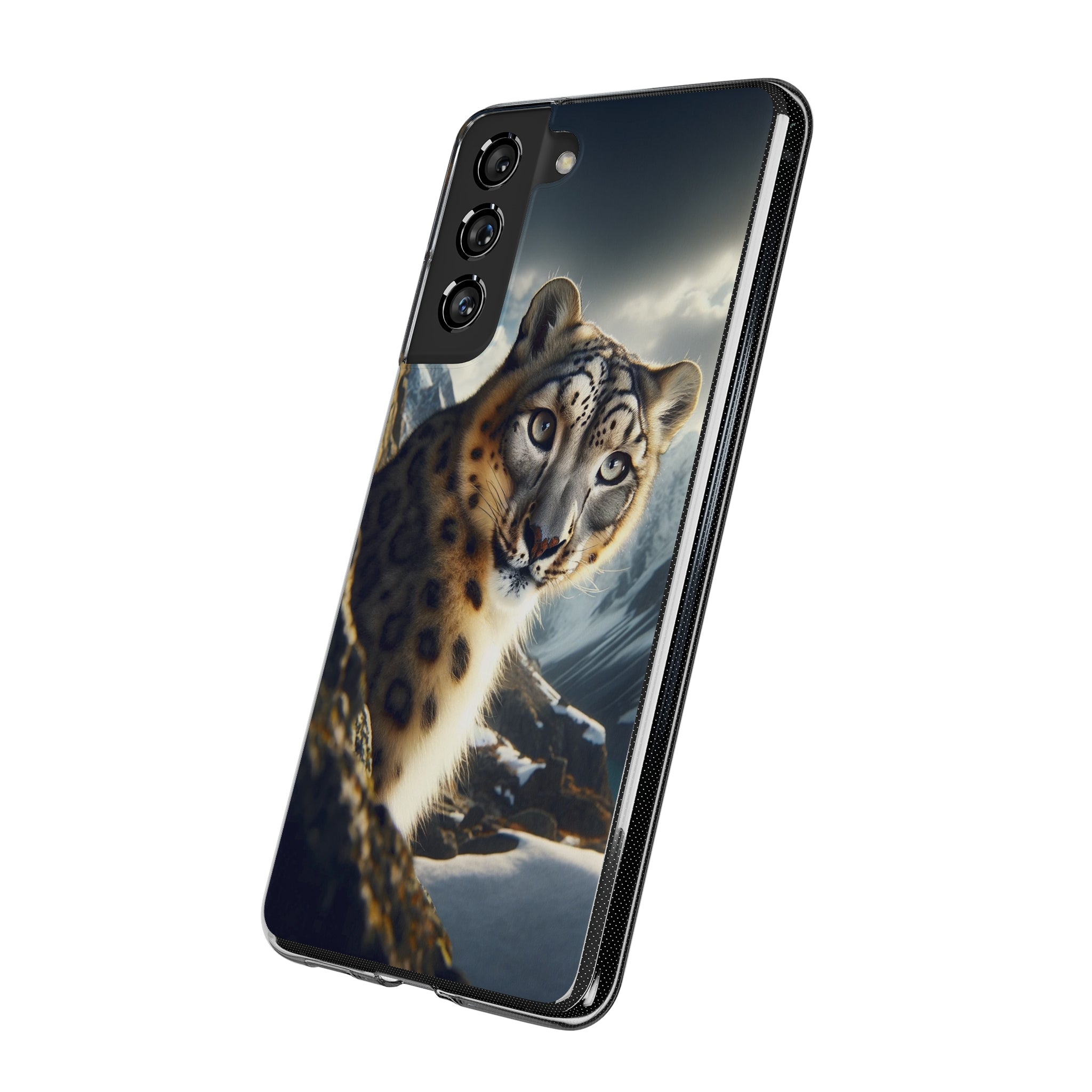 Snow Leopard - Soft Phone Case