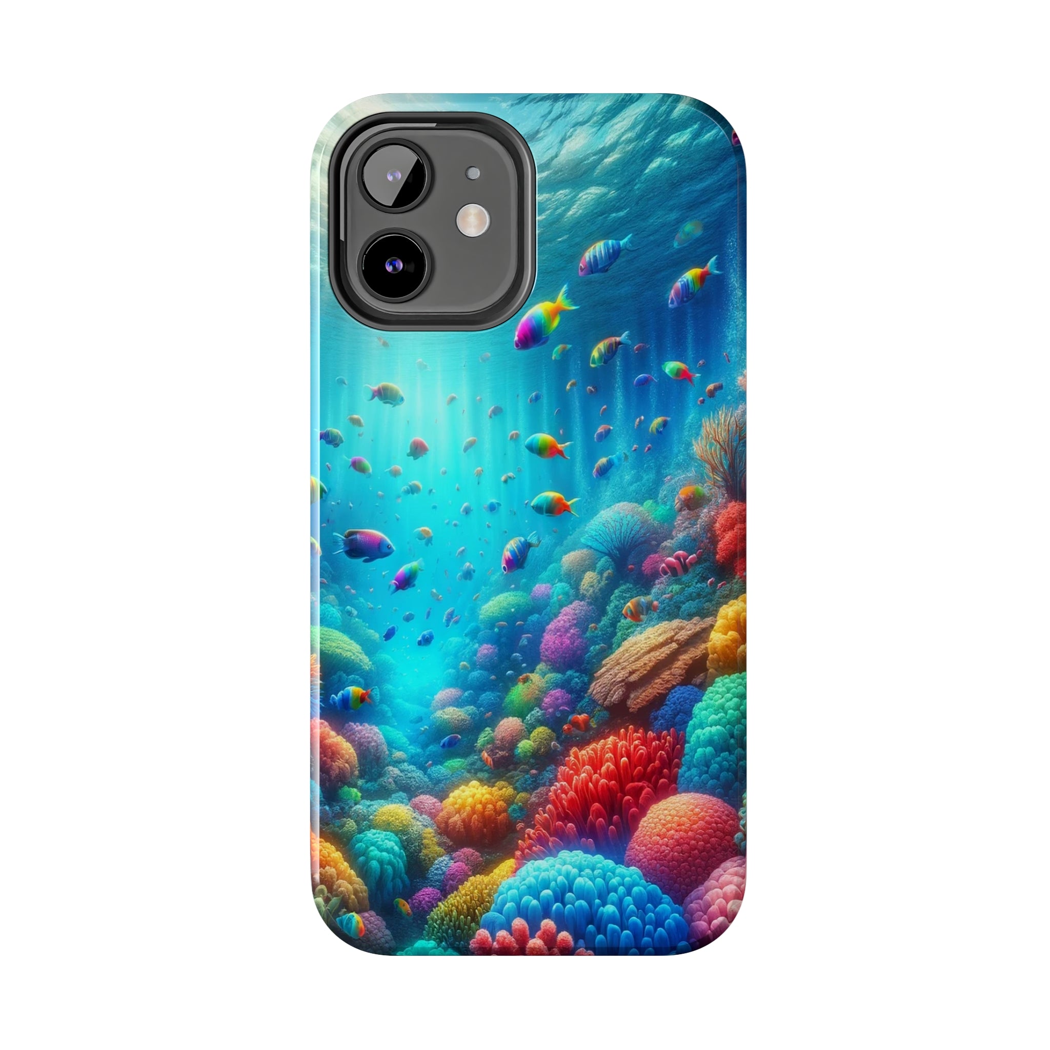 Coloured fish and coral reef - Tough Phone Case