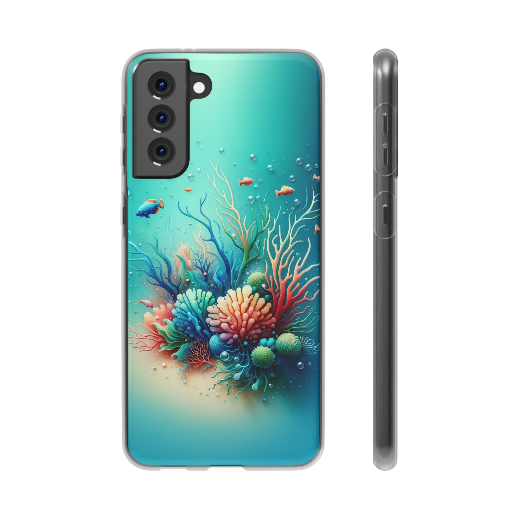 Fish around coral reef - Flexi Case (Samsung only)