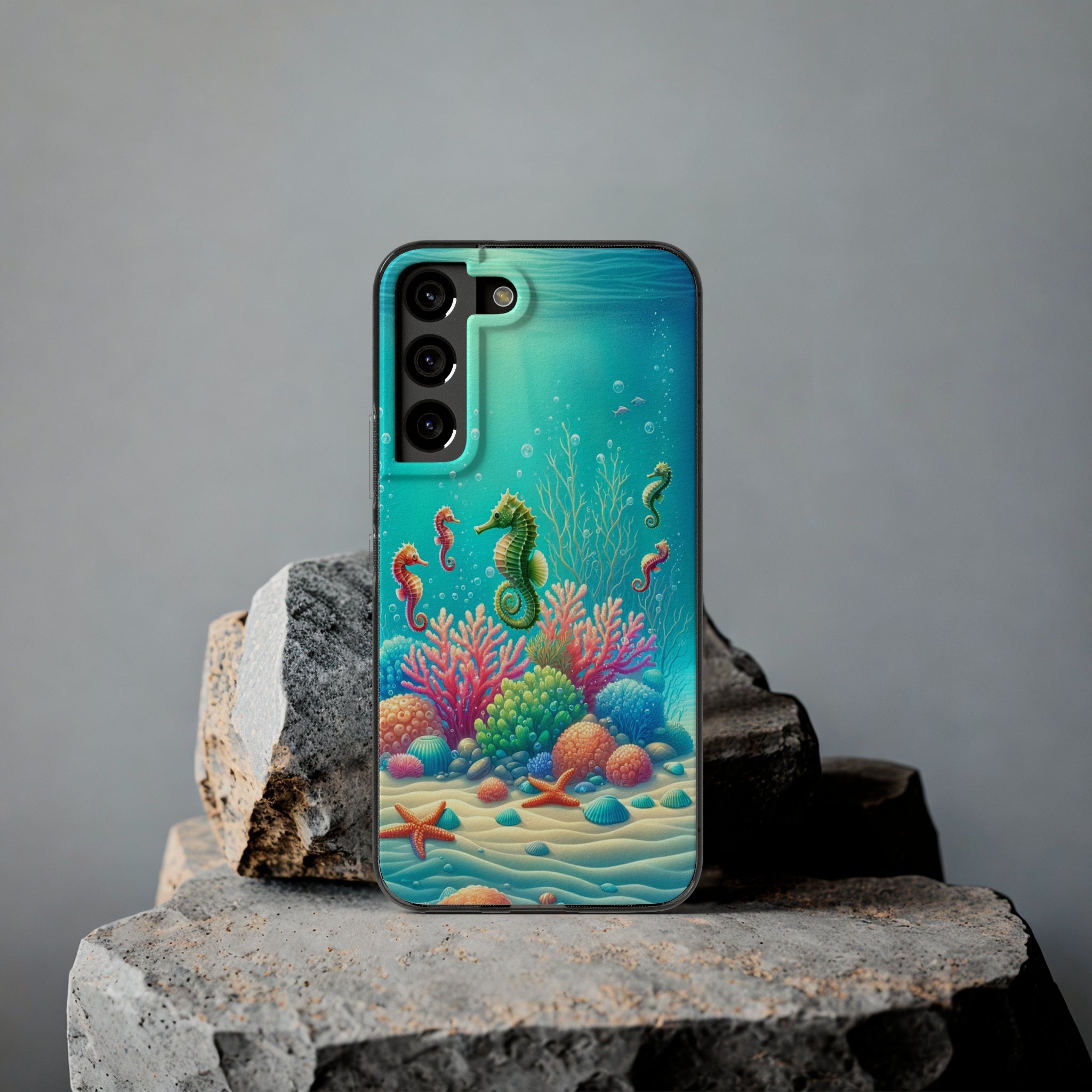 Seahorses - Soft Phone Case