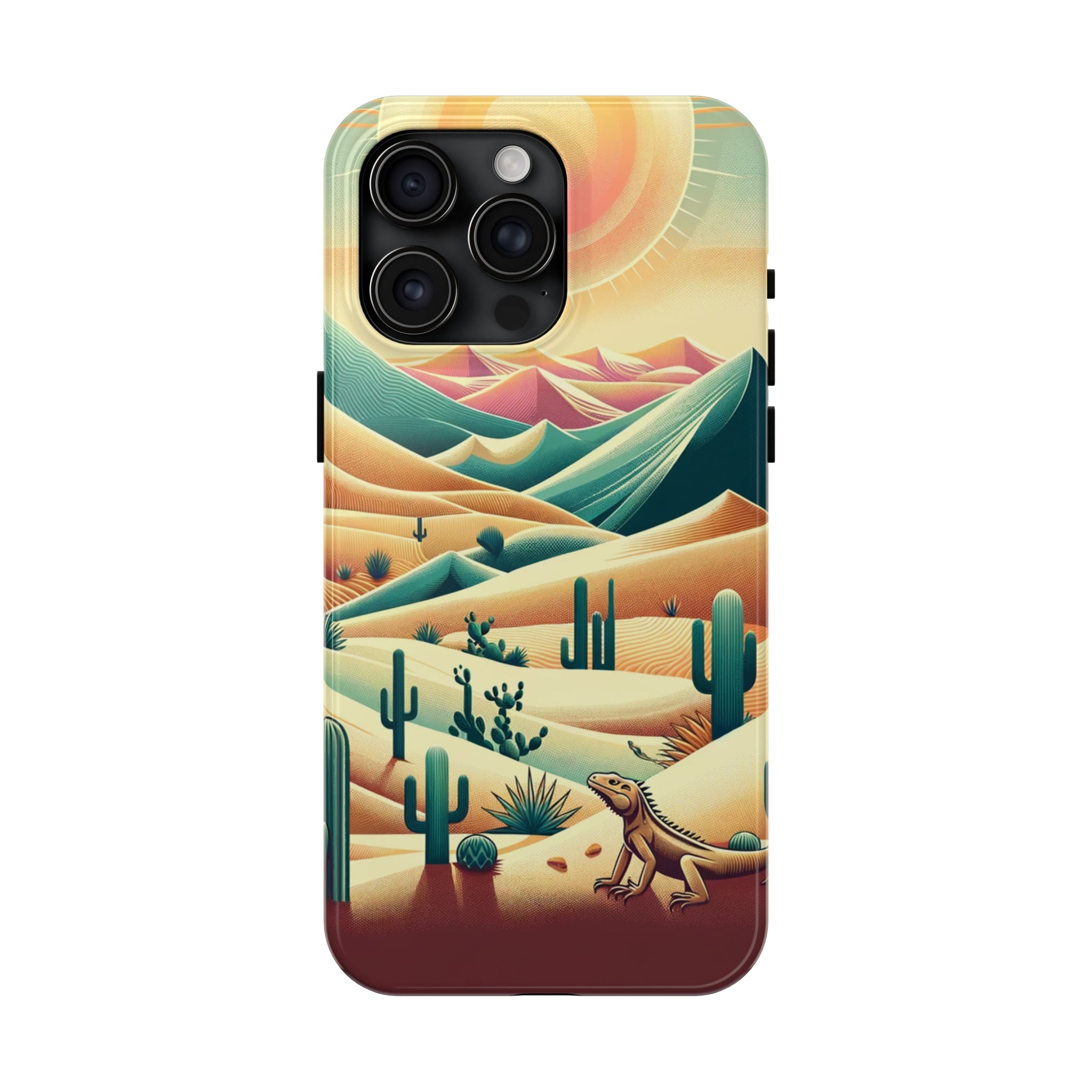 Iguana in the desert - Tough Phone Case