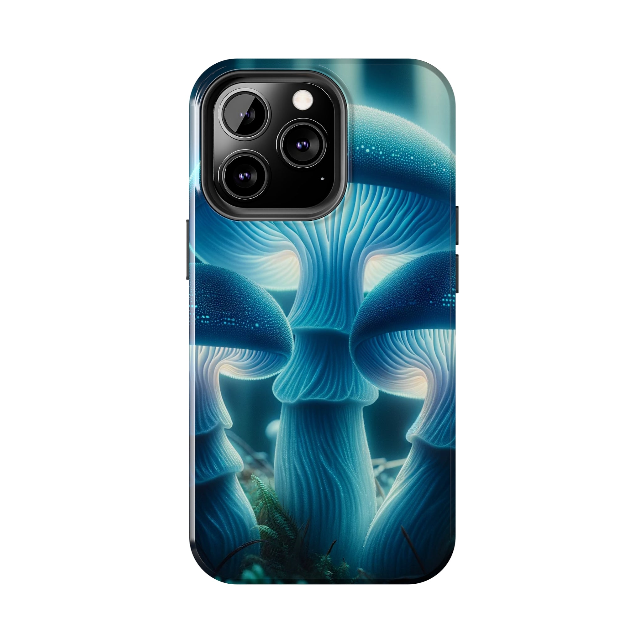 Blue Mushrooms - Tough Phone Case