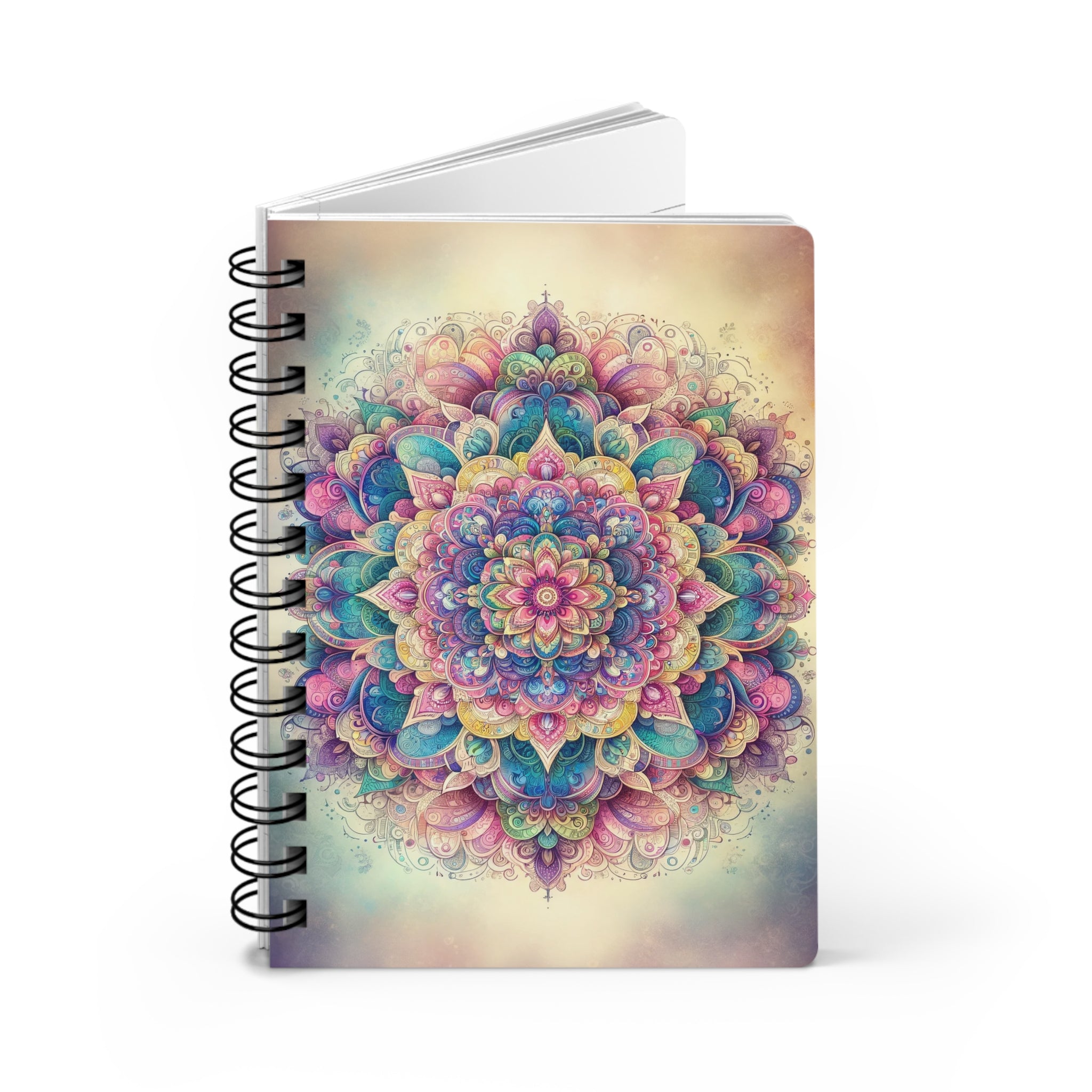 Pastel Mandala - Spiral Notebook