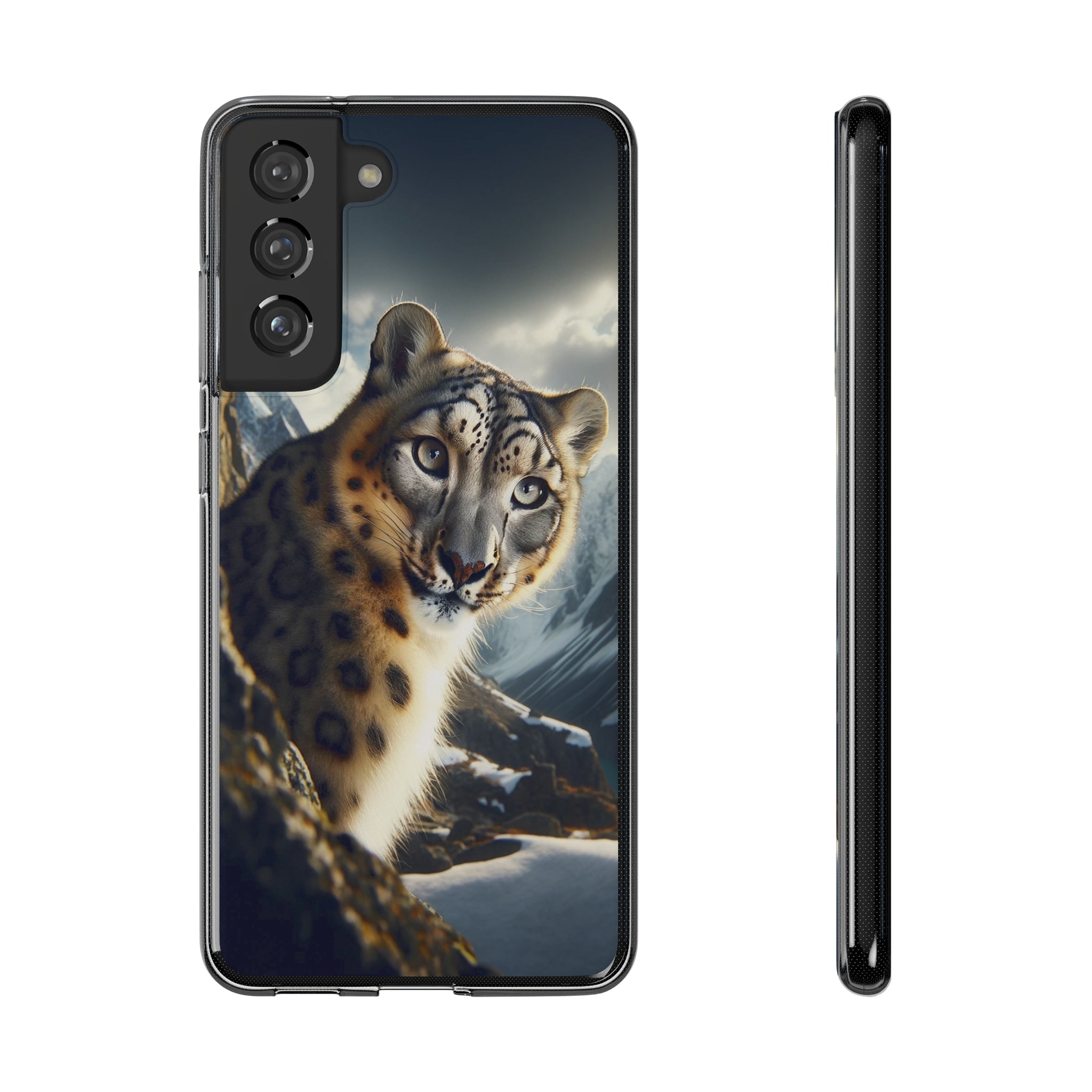 Snow Leopard - Soft Phone Case