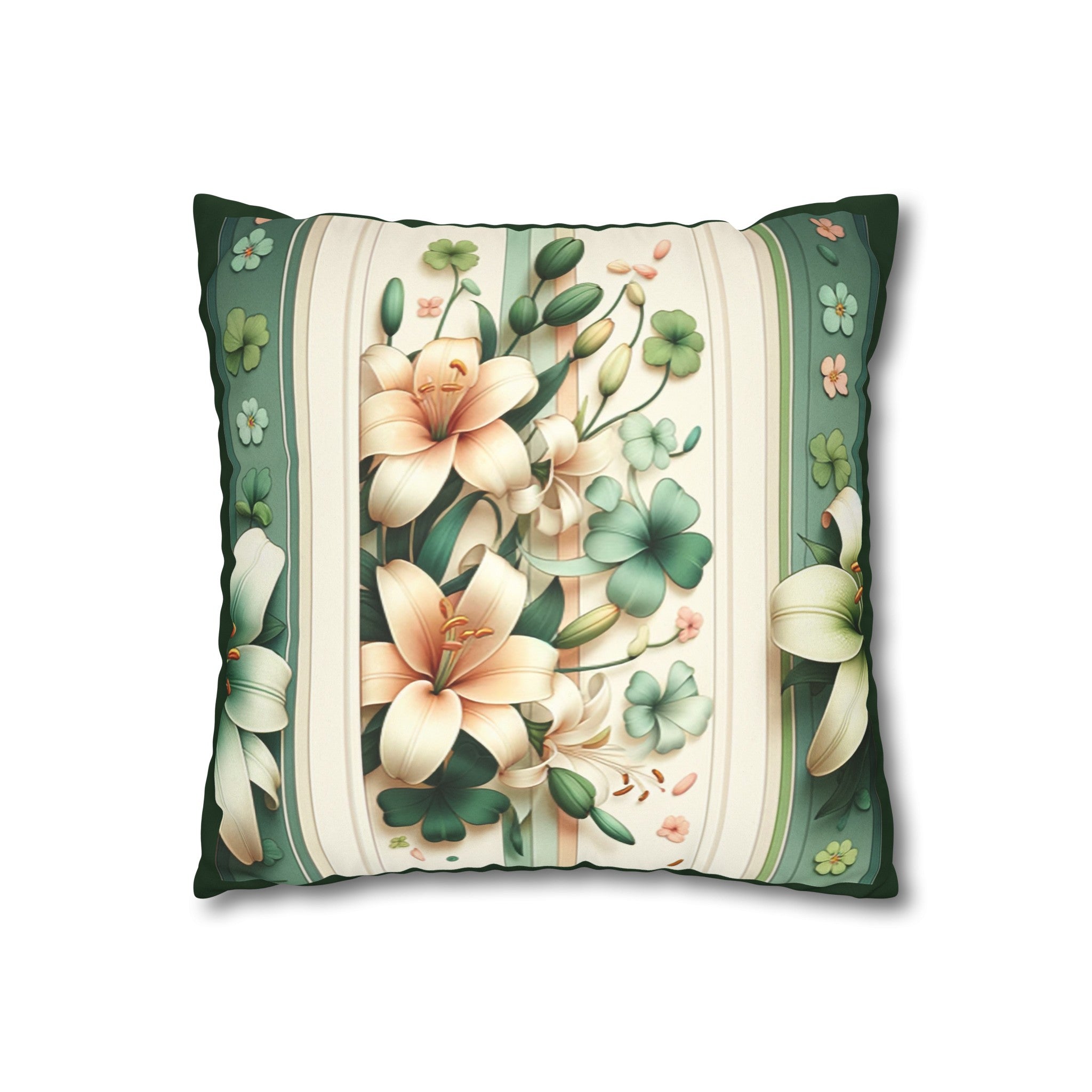 Lilies (2) - Suede Square Pillowcase