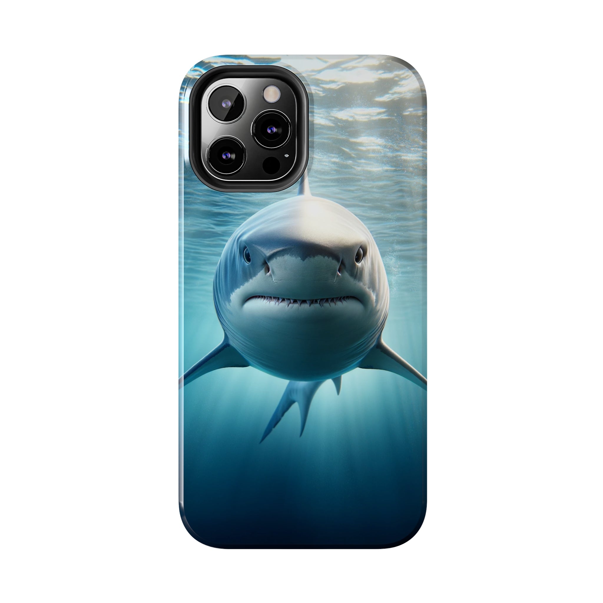 Curious shark - Tough Phone Case