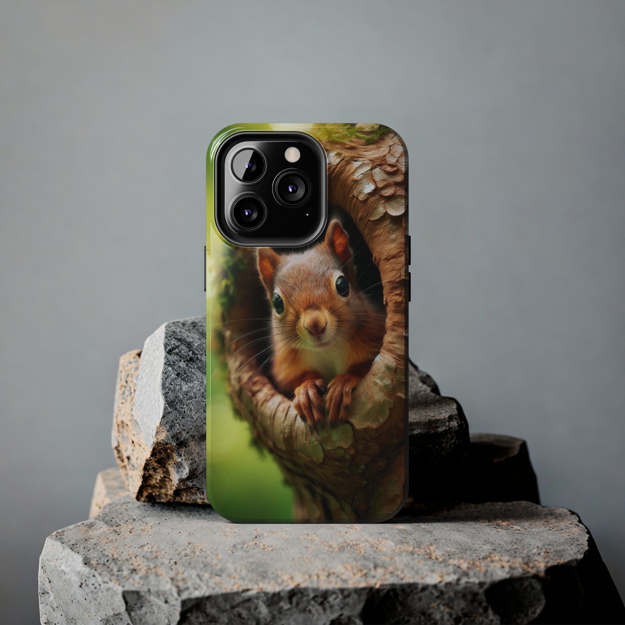 Squirrel in a tree - Tough Phone Case