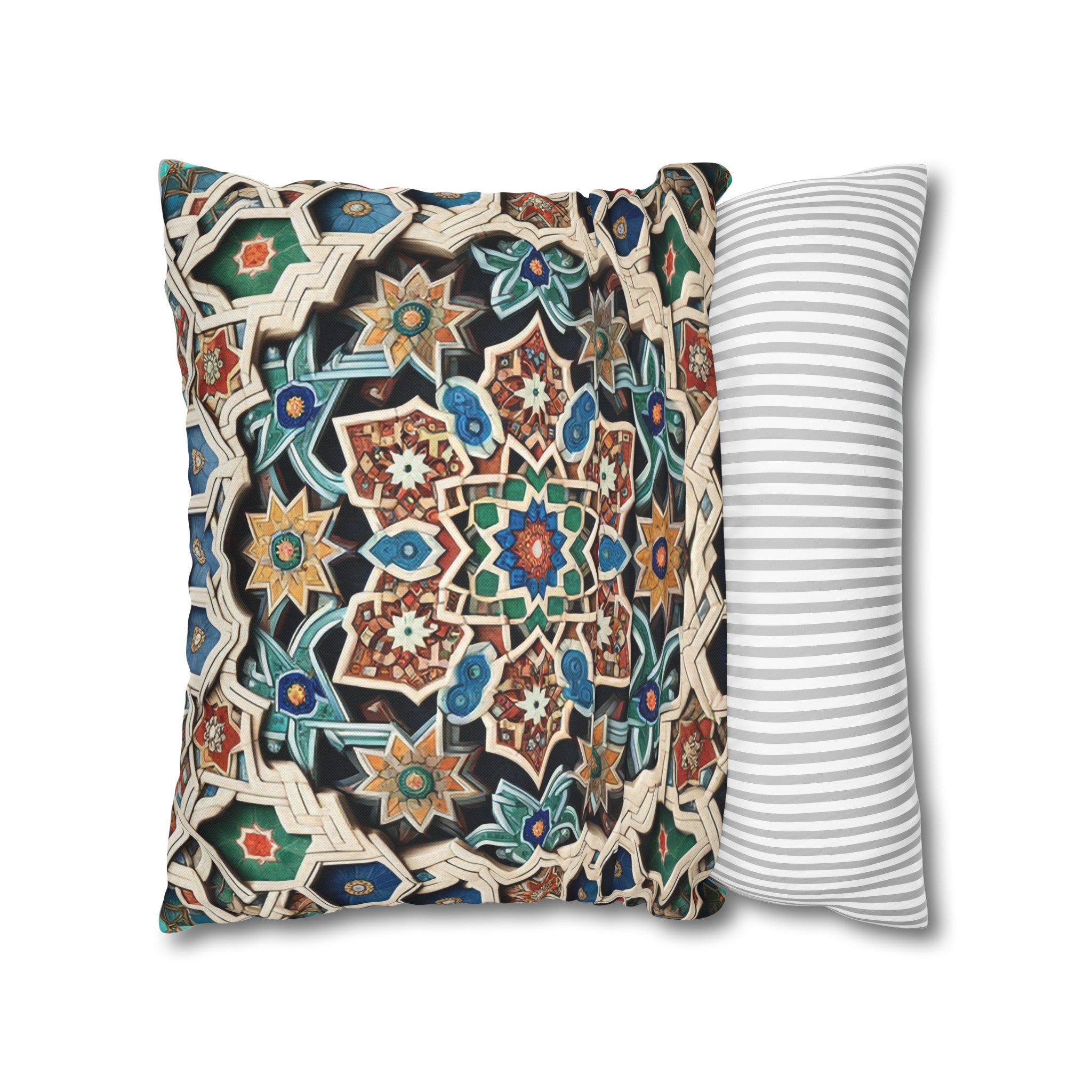 Persian Art 1 - Polyester Square Pillowcase