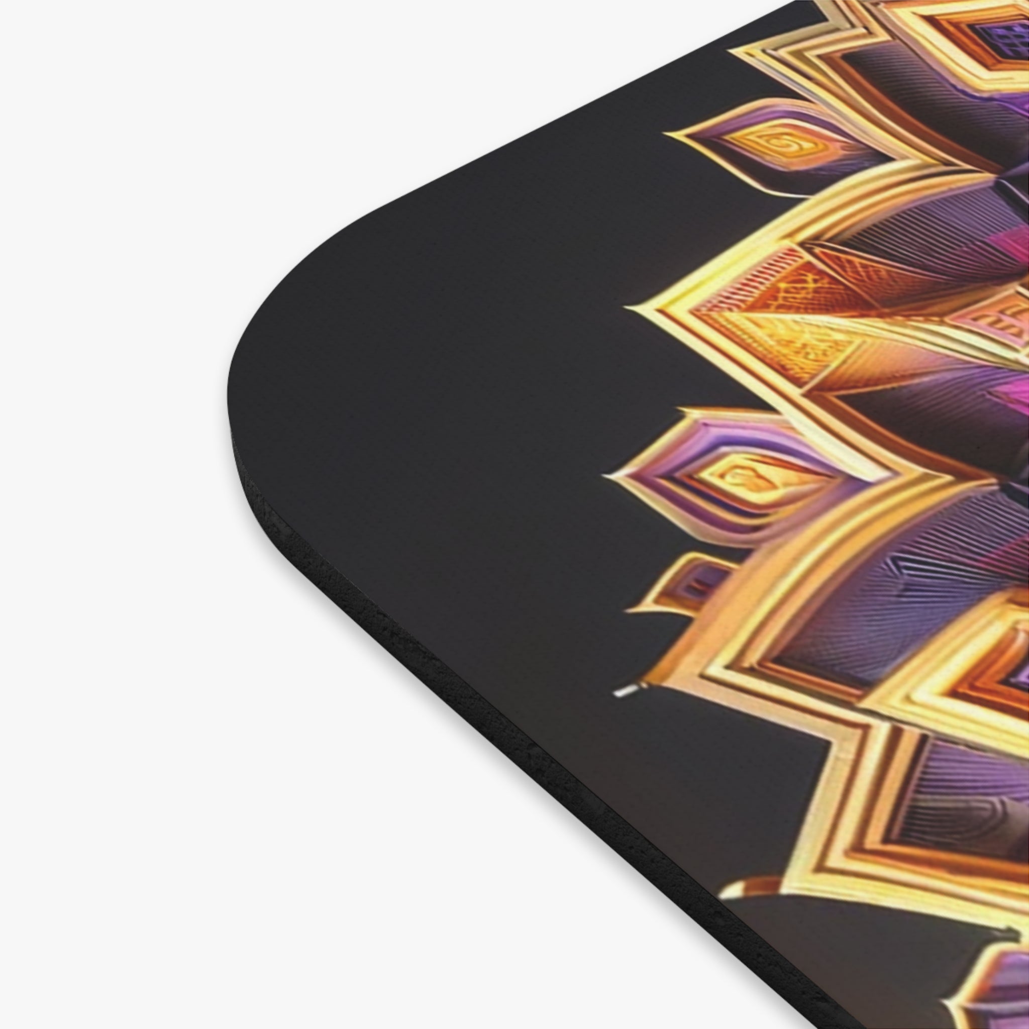 3D Purple-golden Mandala - Mouse Pad (Rectangle)