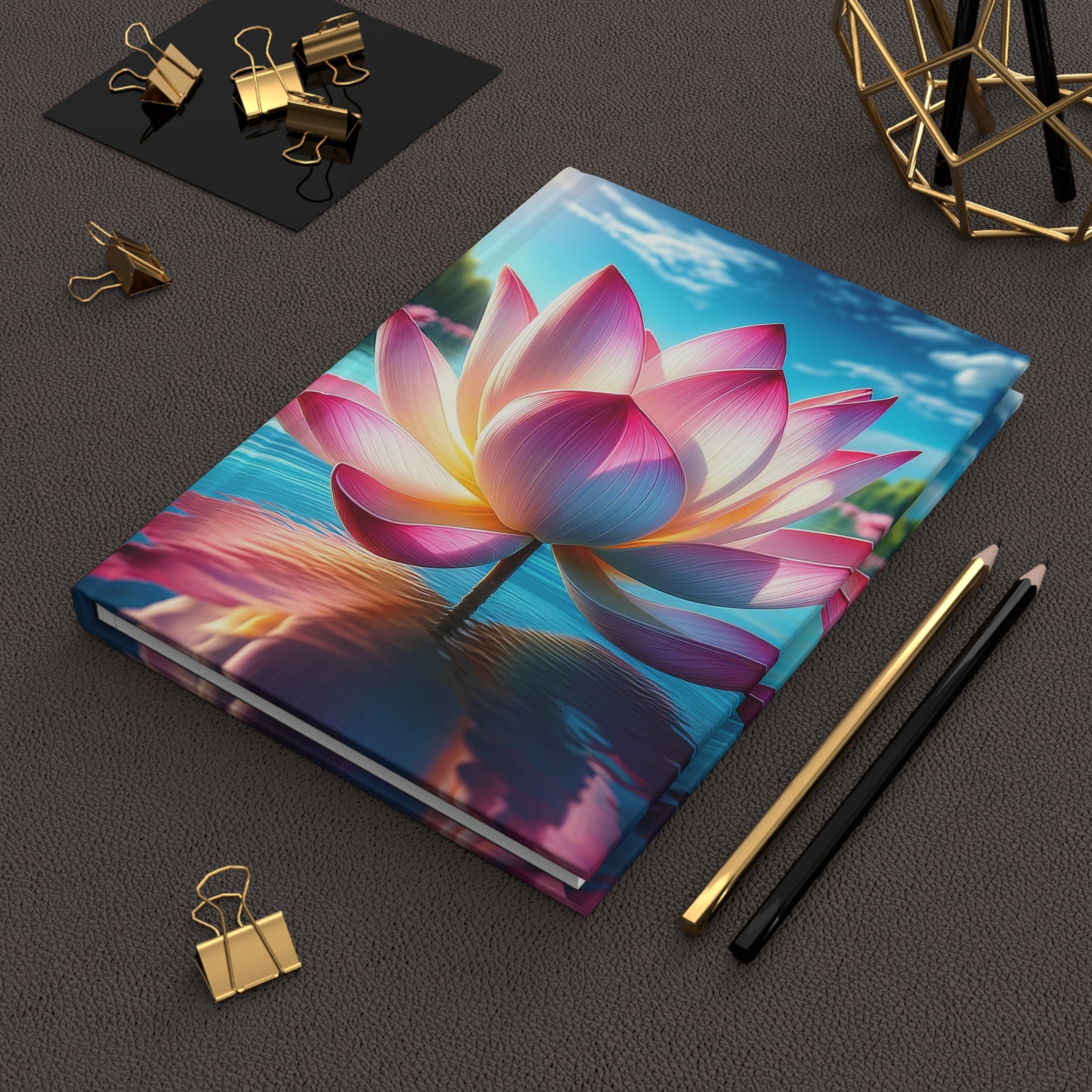 Lotus flower - Hardcover Notebook