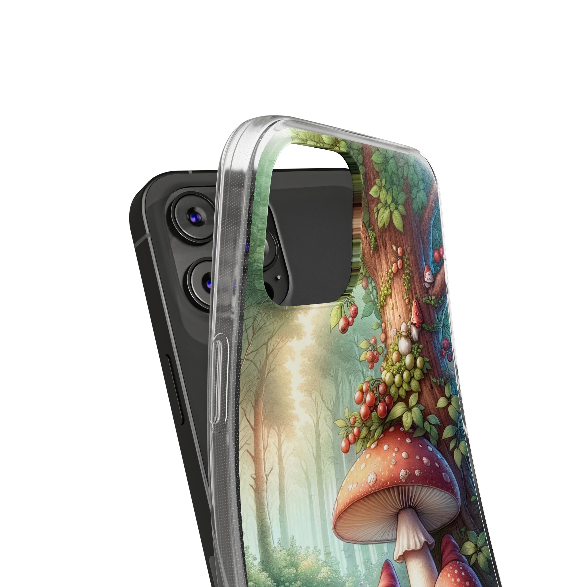 Gnomes and mushrooms - Soft Phone Case