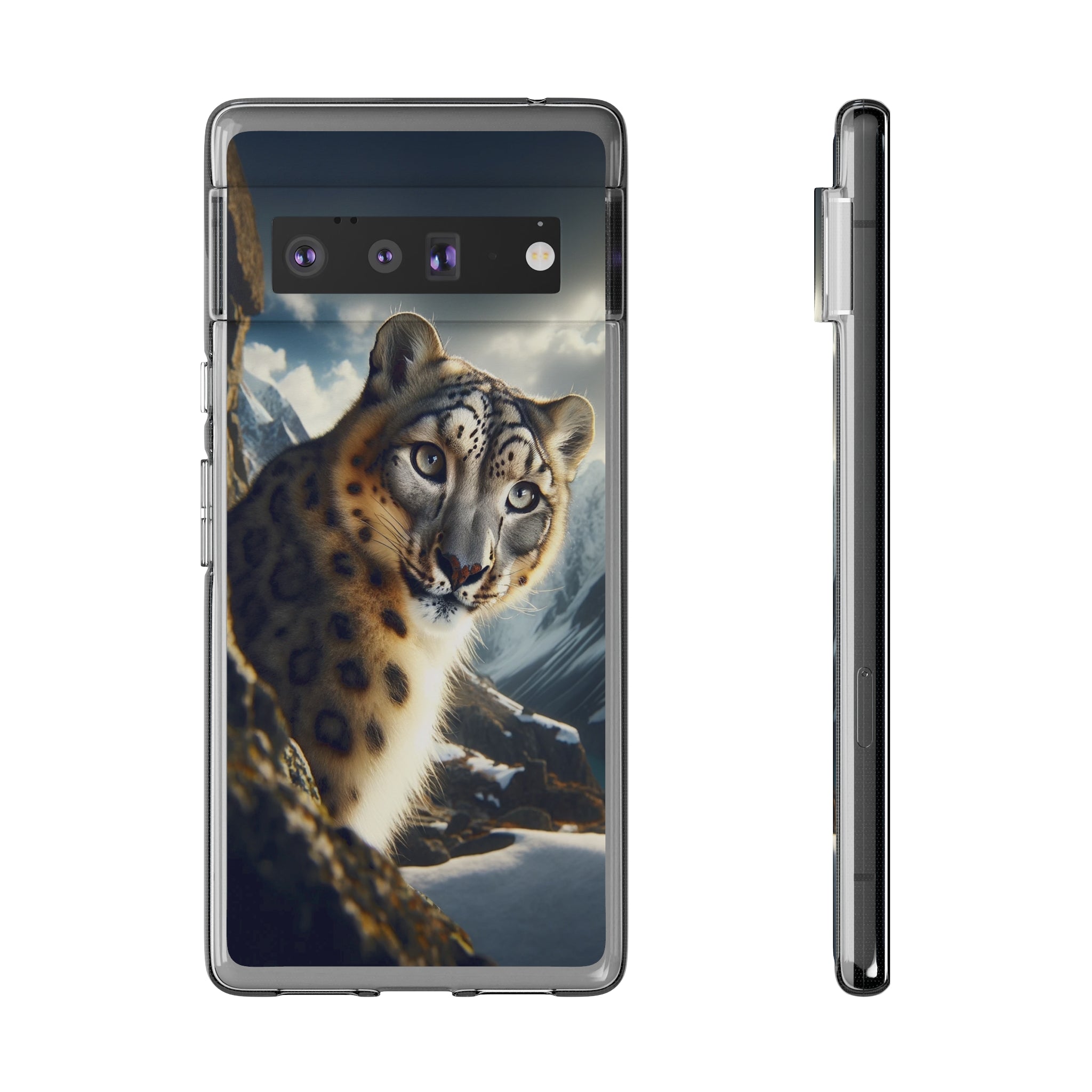 Snow Leopard - Soft Phone Case