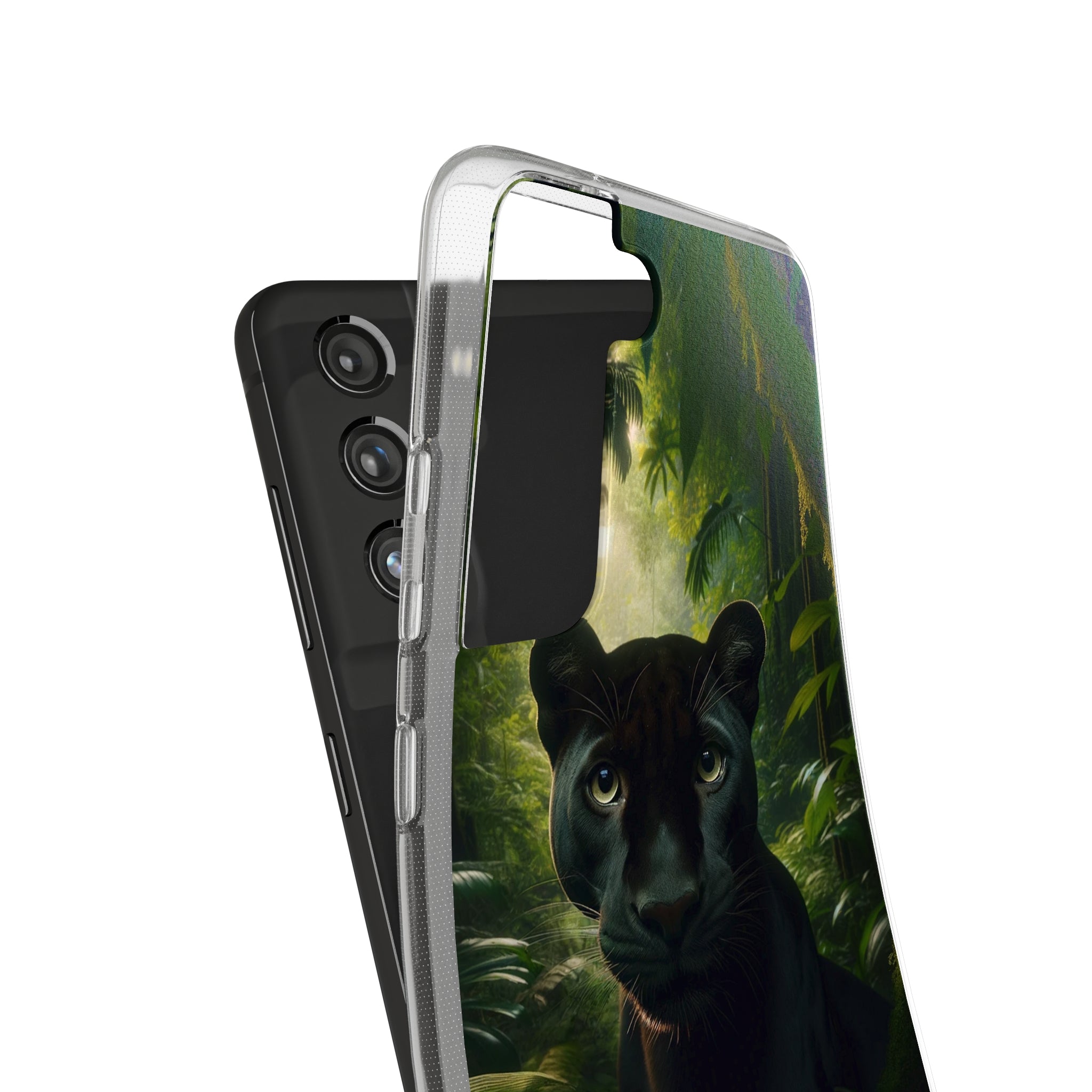 Curious Panther - Soft Phone Case