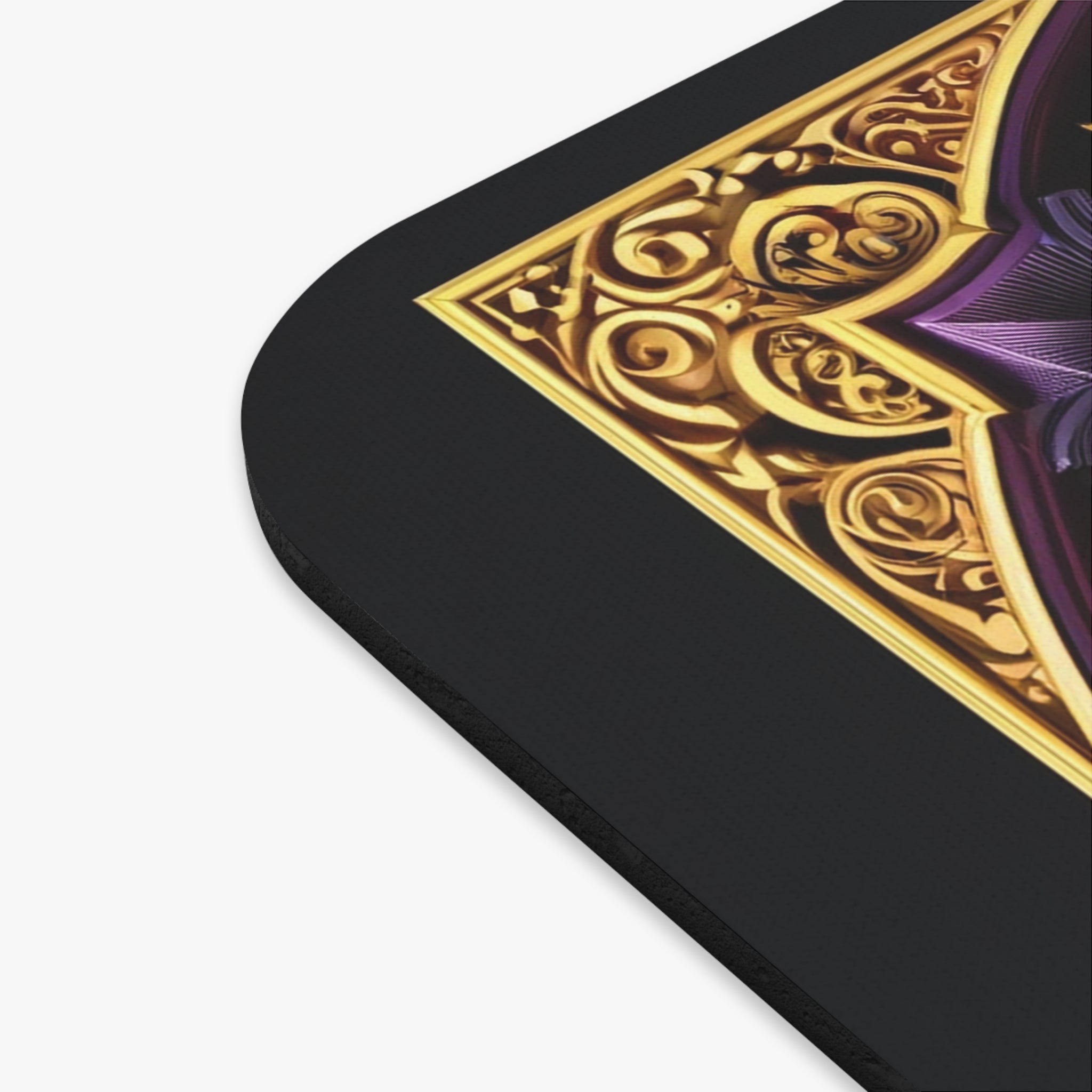 3D Purple-Green-Gold Mandala - Mouse Pad (Rectangle)