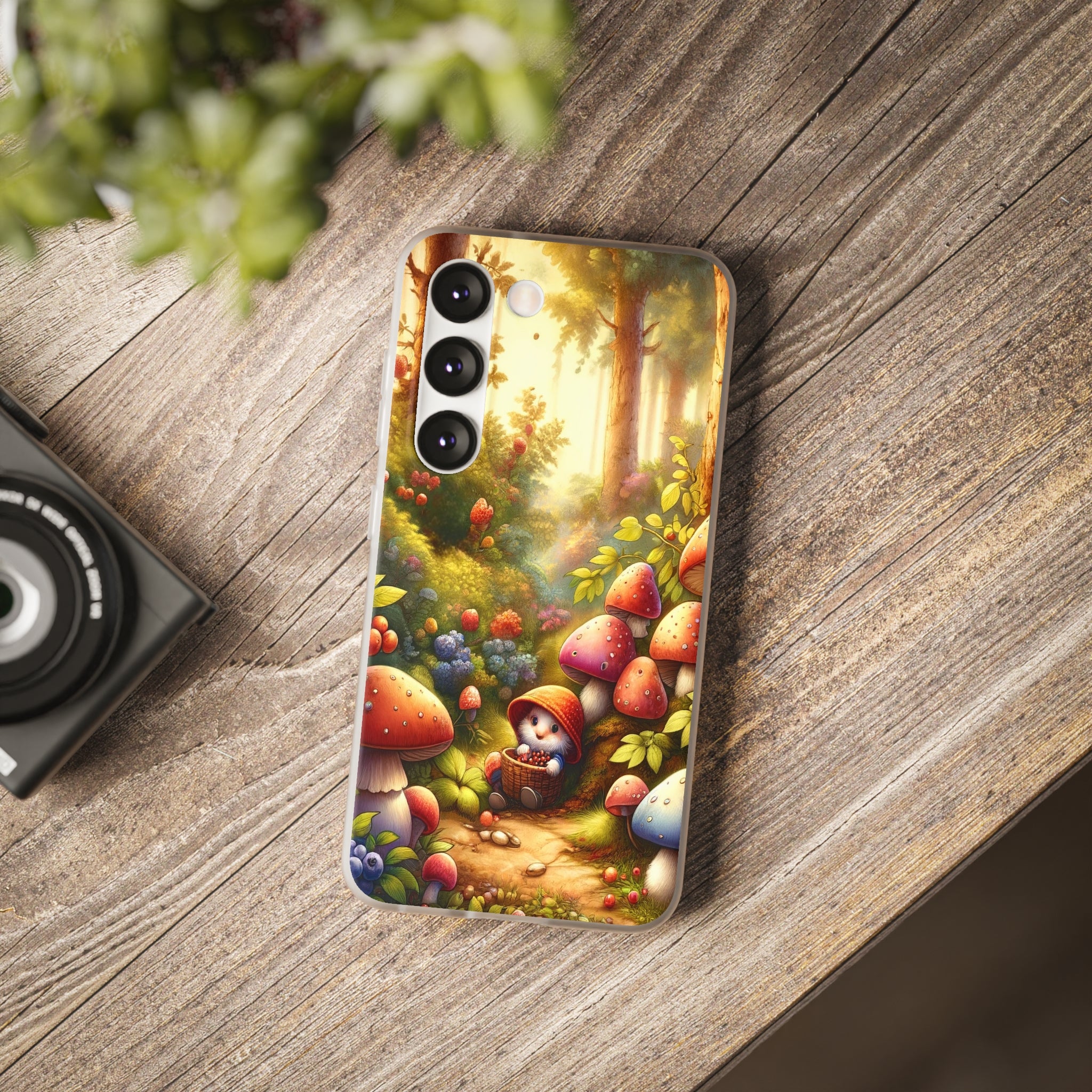 Gnome and mushrooms - Flexi Case (Samsung only)