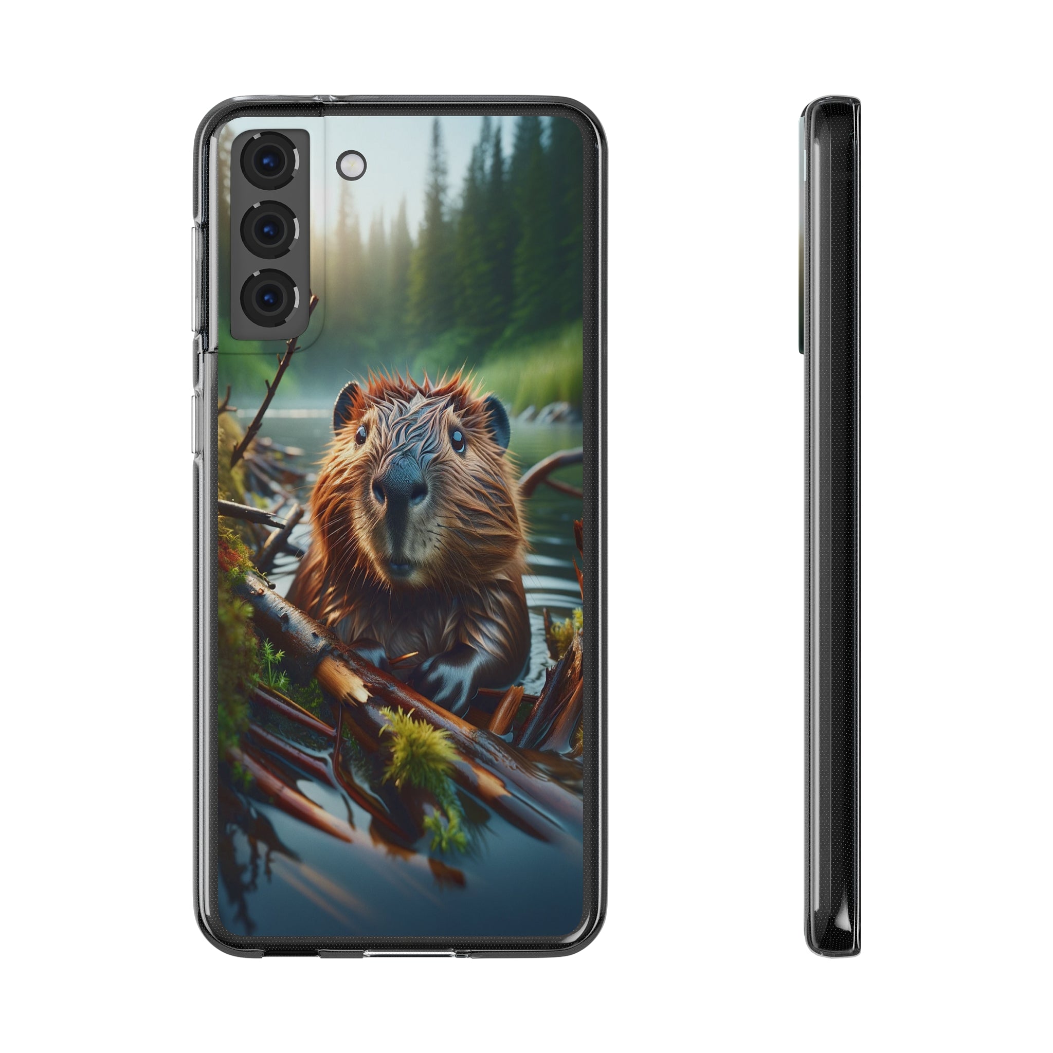 Curious Beaver - Soft Phone Case