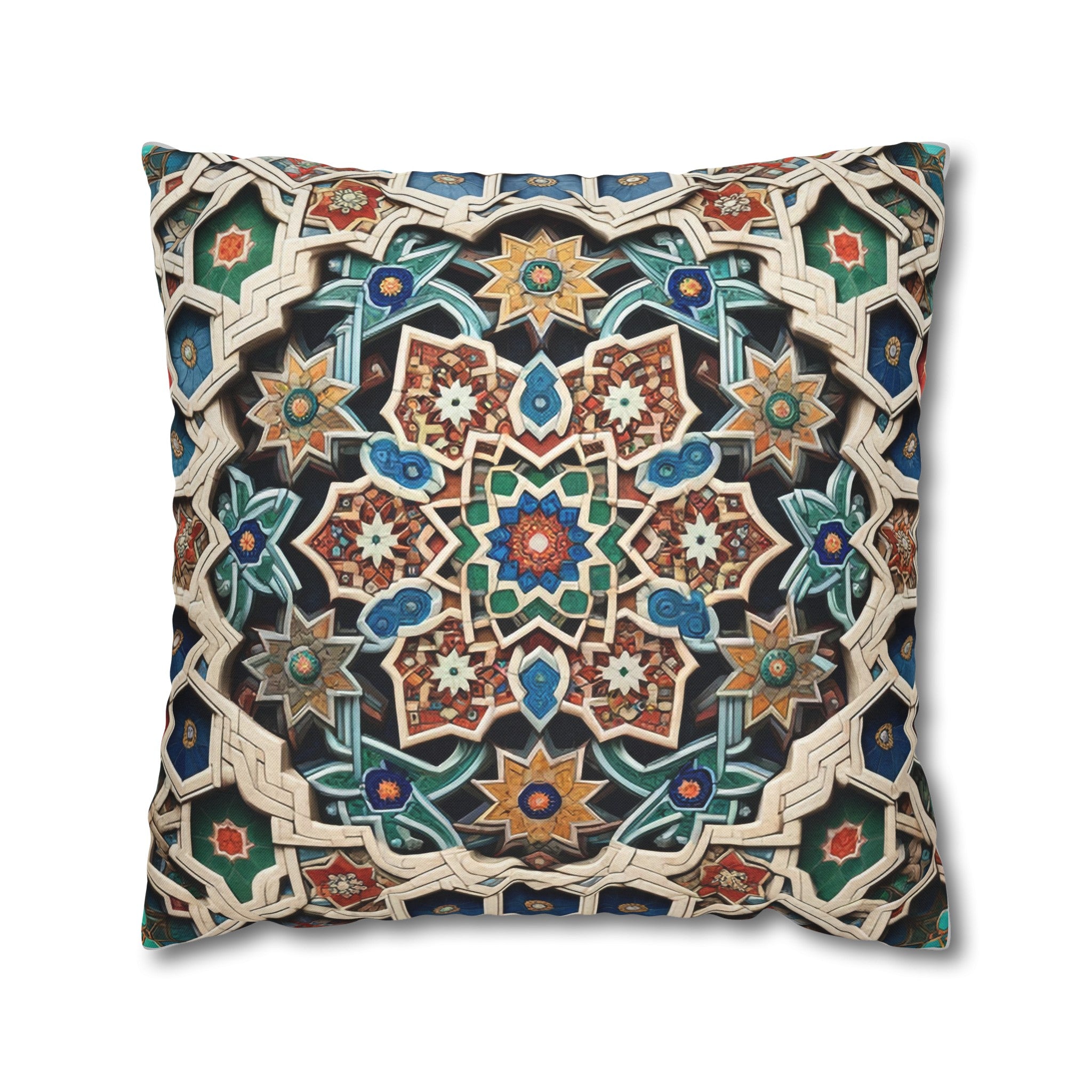 Persian Art 1 - Polyester Square Pillowcase