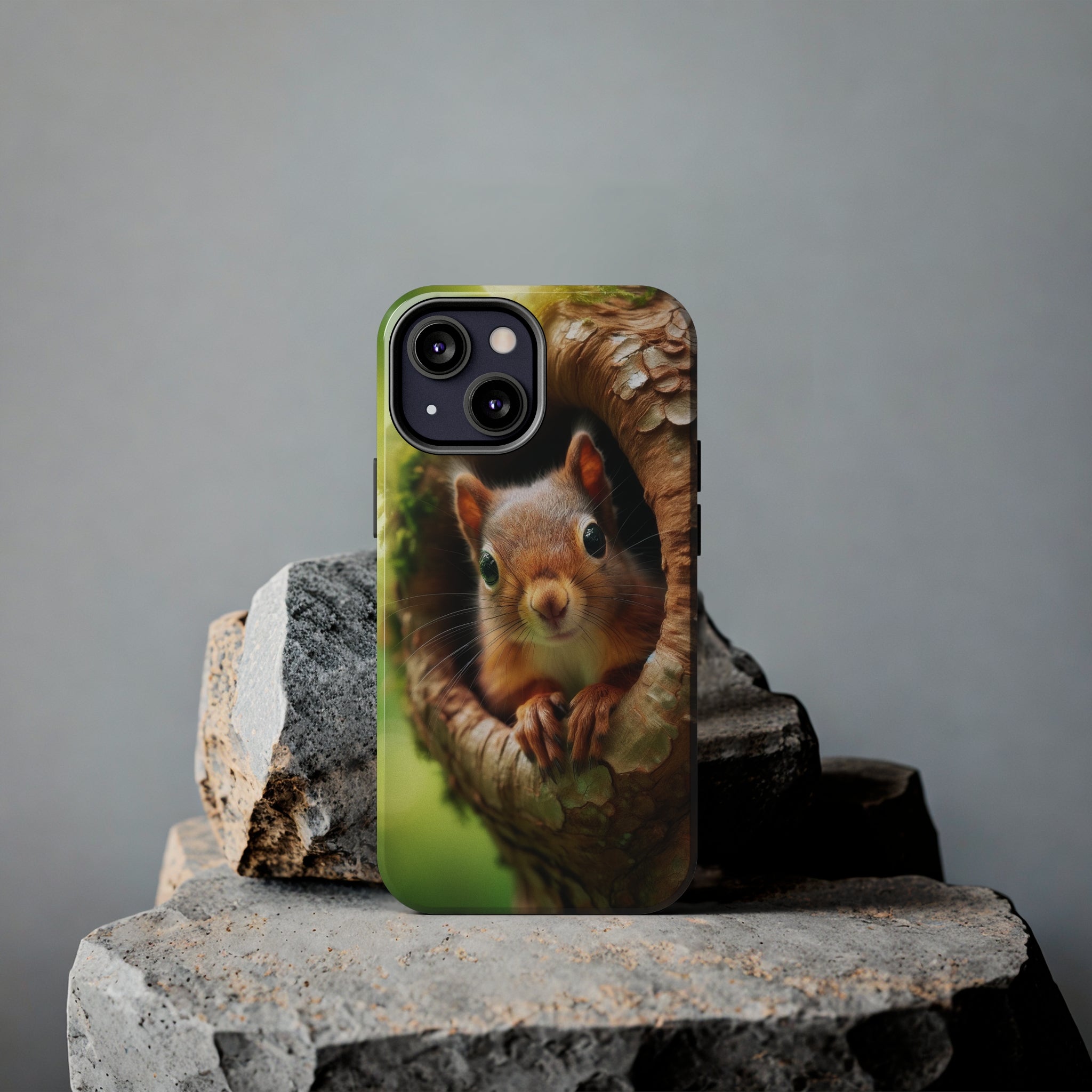 Squirrel in a tree - Tough Phone Case