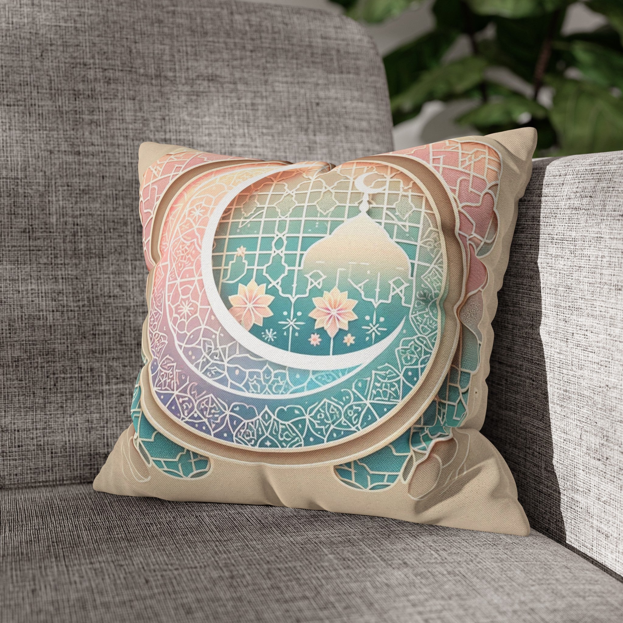 Islamic Art 3 - Polyester Square Pillowcase