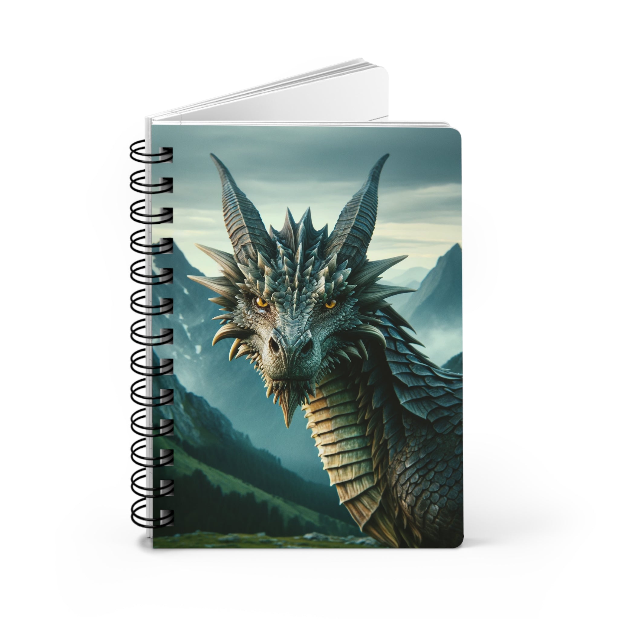 A curious dragon - Spiral Notebook