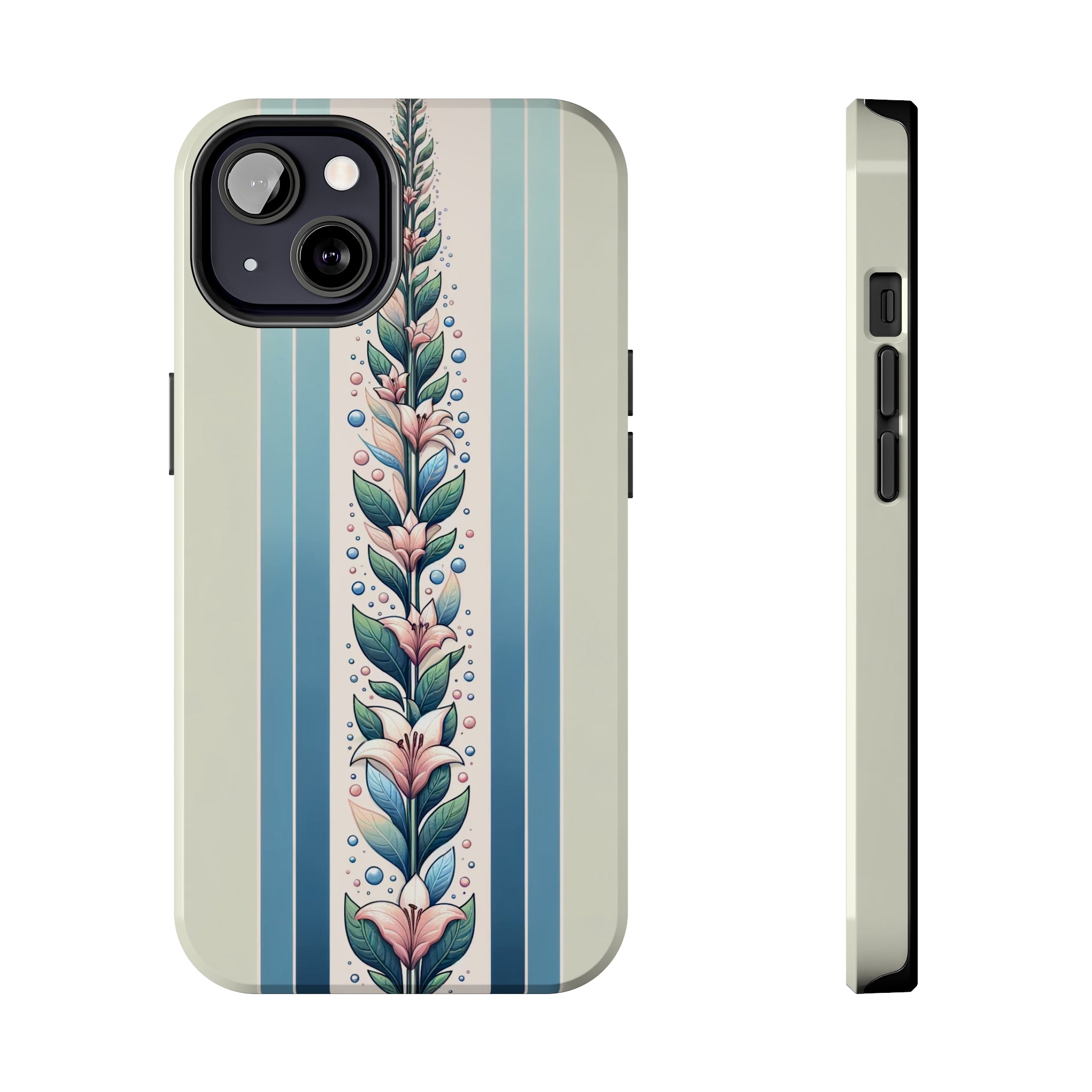 Lilies and leaves - Tough Phone Case