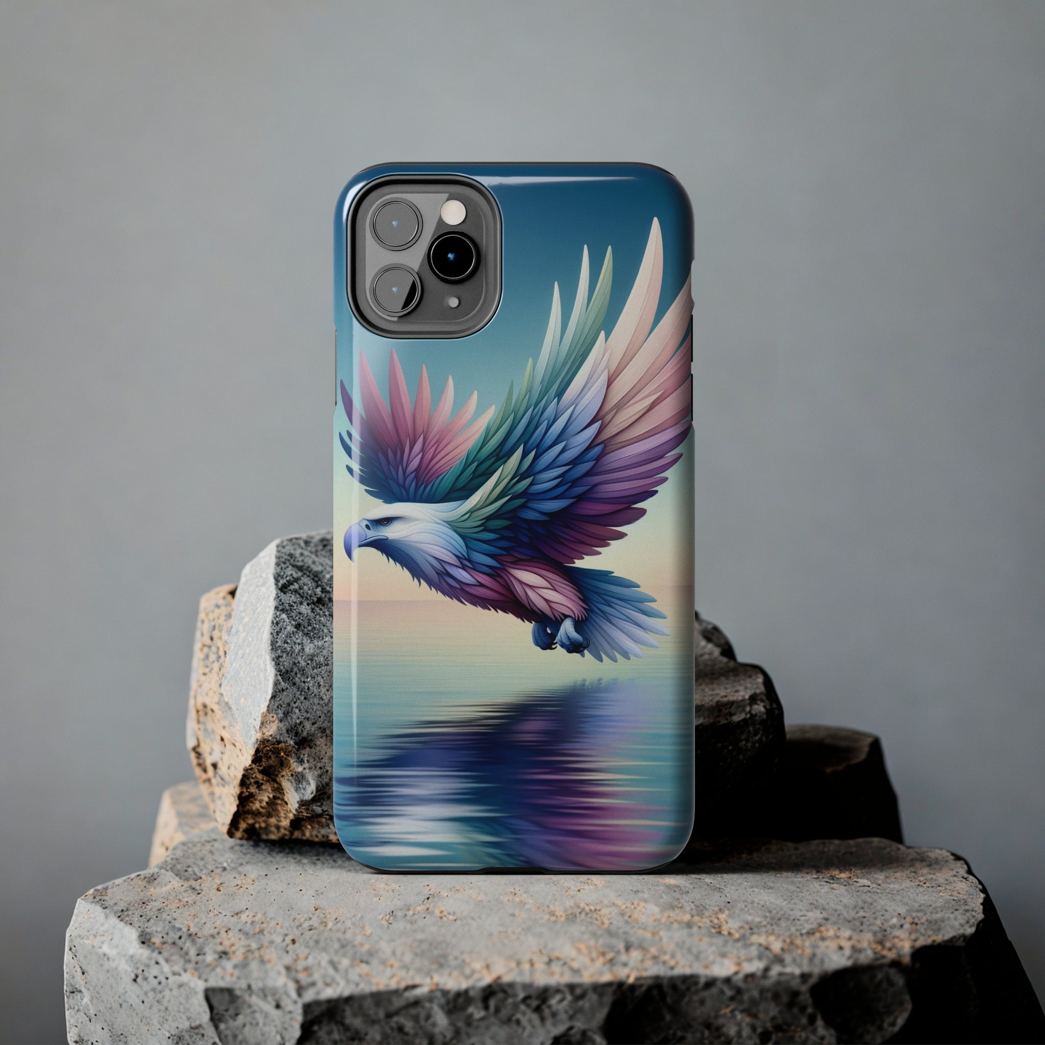 Eagle with colourful feathers - Tough Phone Case