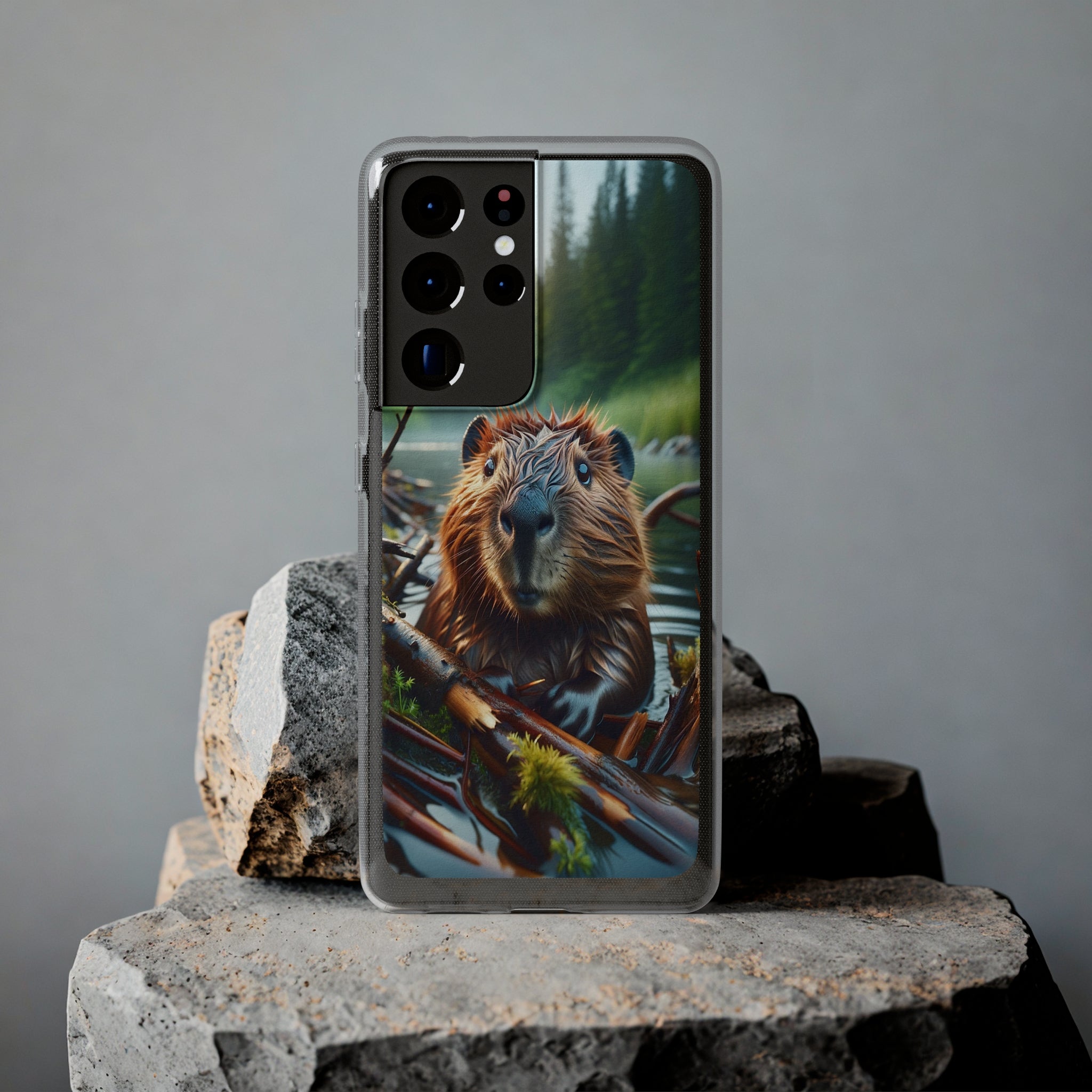 Curious Beaver - Soft Phone Case